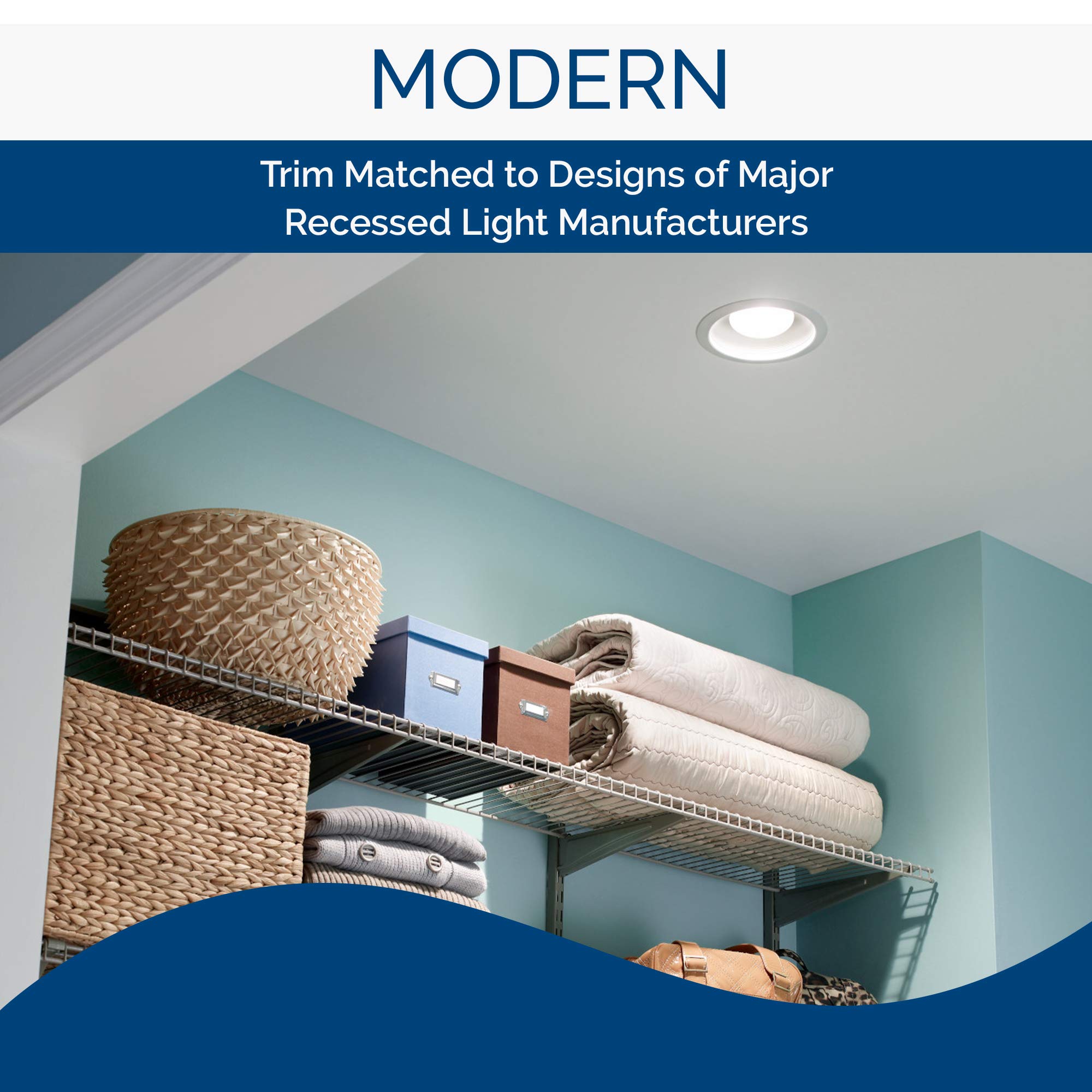 Broan-Nutone 744Led Ventilation Fan With Led Light, 70 Cfm, Energy Star, White