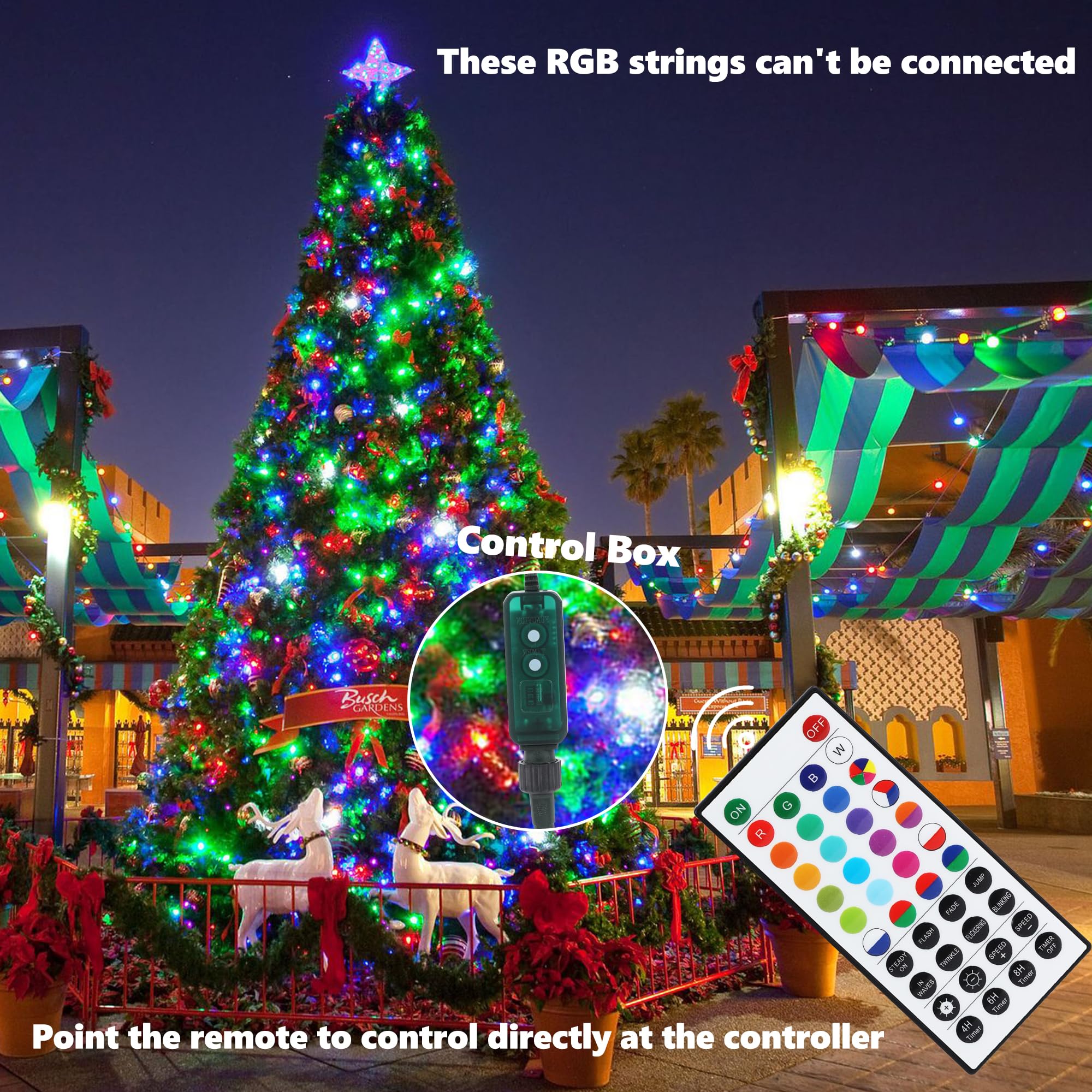 Joomer Color Changing Christmas String Lights  279Ft 800 Led 17 Colors Led String Lights Outdoor Fairy Twinkle Tree Lights With Remote Timer Plug In For Room Indoor Wedding Party Christmas Decorations