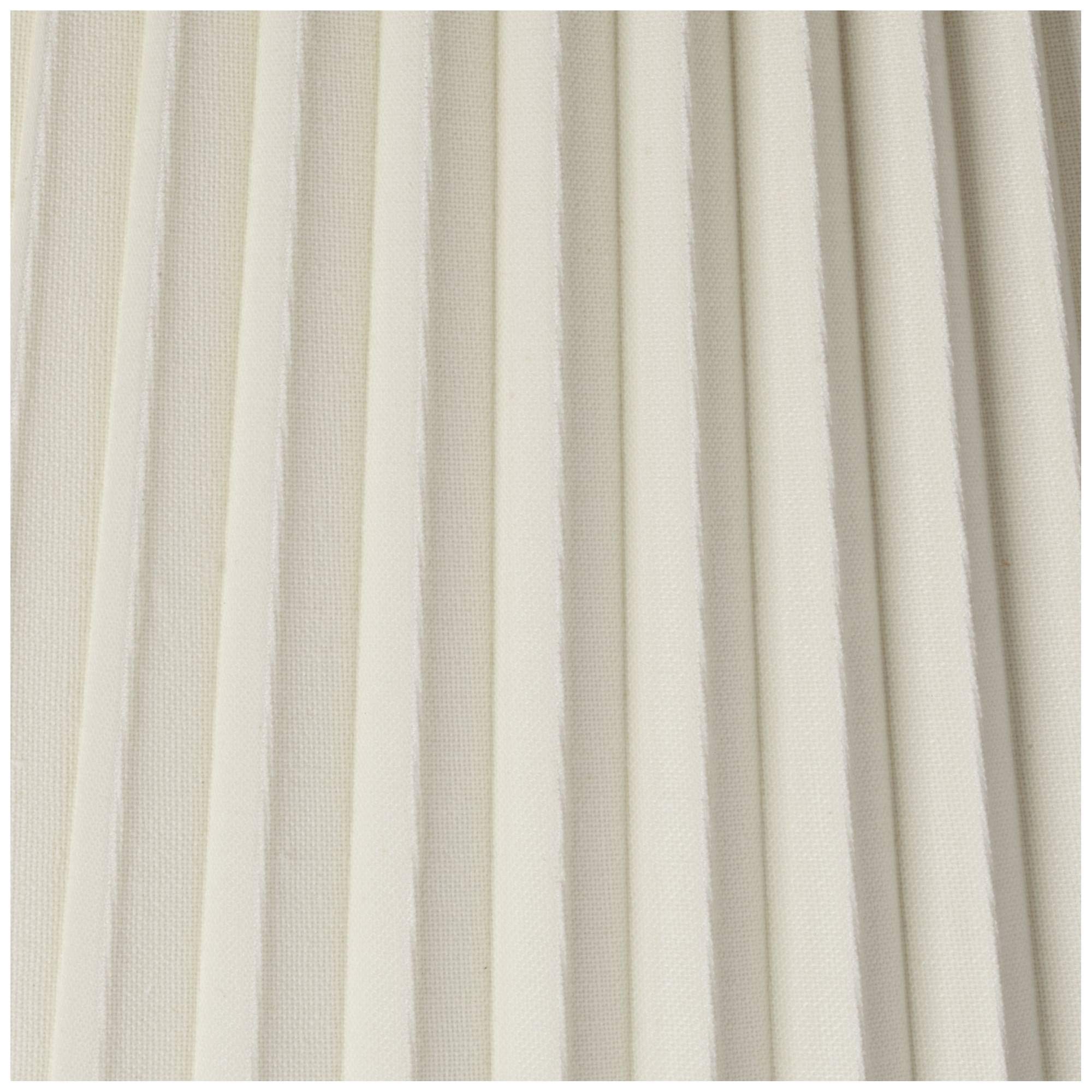 10&quot; Top X 17&quot; Bottom X 14 1/2&quot; High X 14 3/4&quot; Slant Lamp Shade Replacement Large Ivory White Bell Round Traditional Pleated Spider Harp Finial - Springcrest