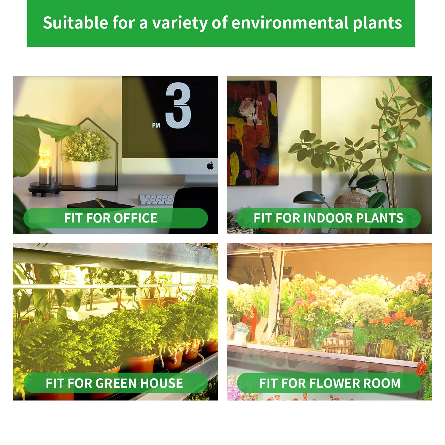 Led Grow Light Strips, Grow Lights For Indoor Plants Full Spectrum 3000K, 96 Leds Plant Light With 3/9/12H Timer, 10 Dimmable Levels For Seedling Succulent, 2 Head 13 Inches