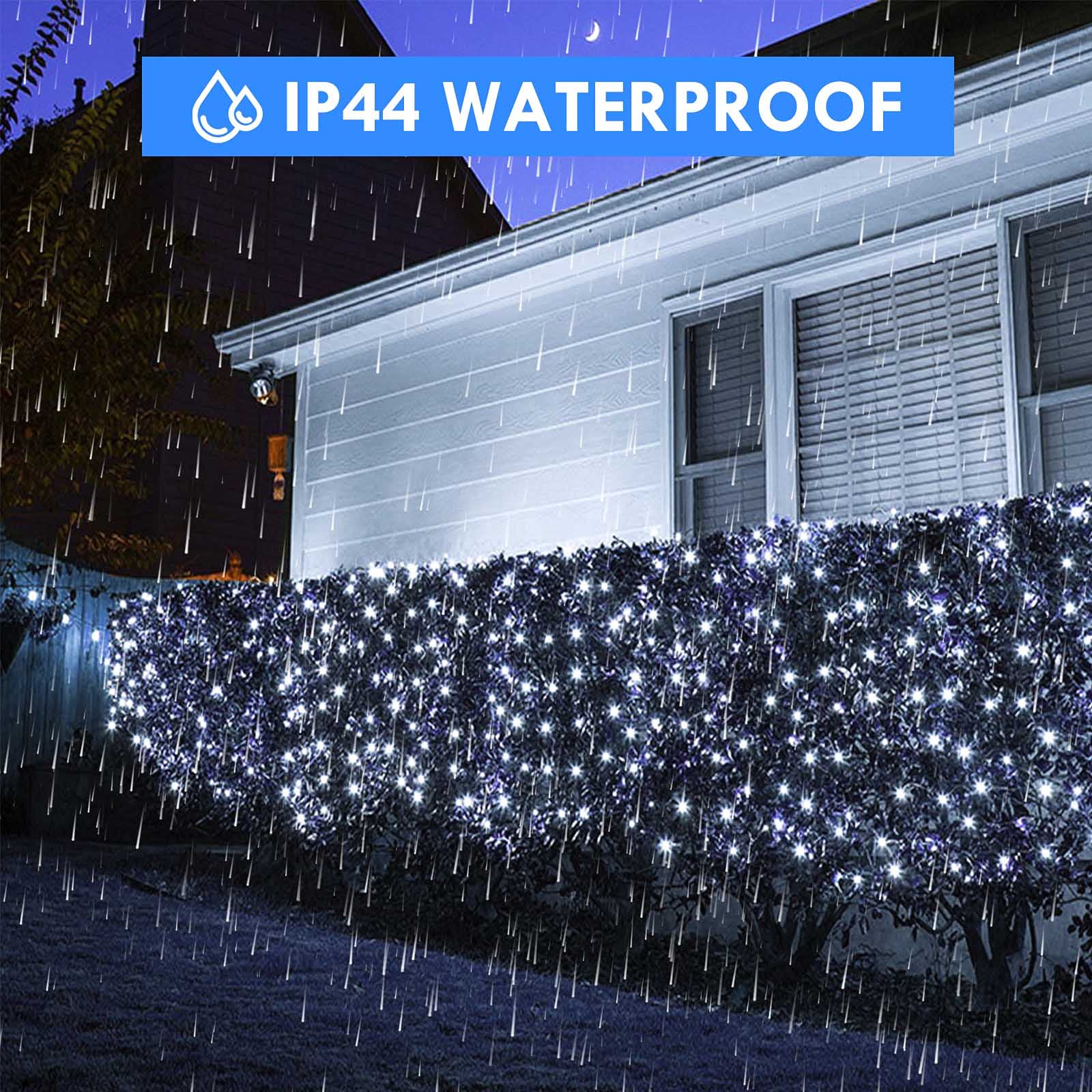 Connectable 240Led 95Ft 13Modes String Lights Indoor Outdoor | Extendable Green Wire Cool White Christmas Tree Lights With Timer