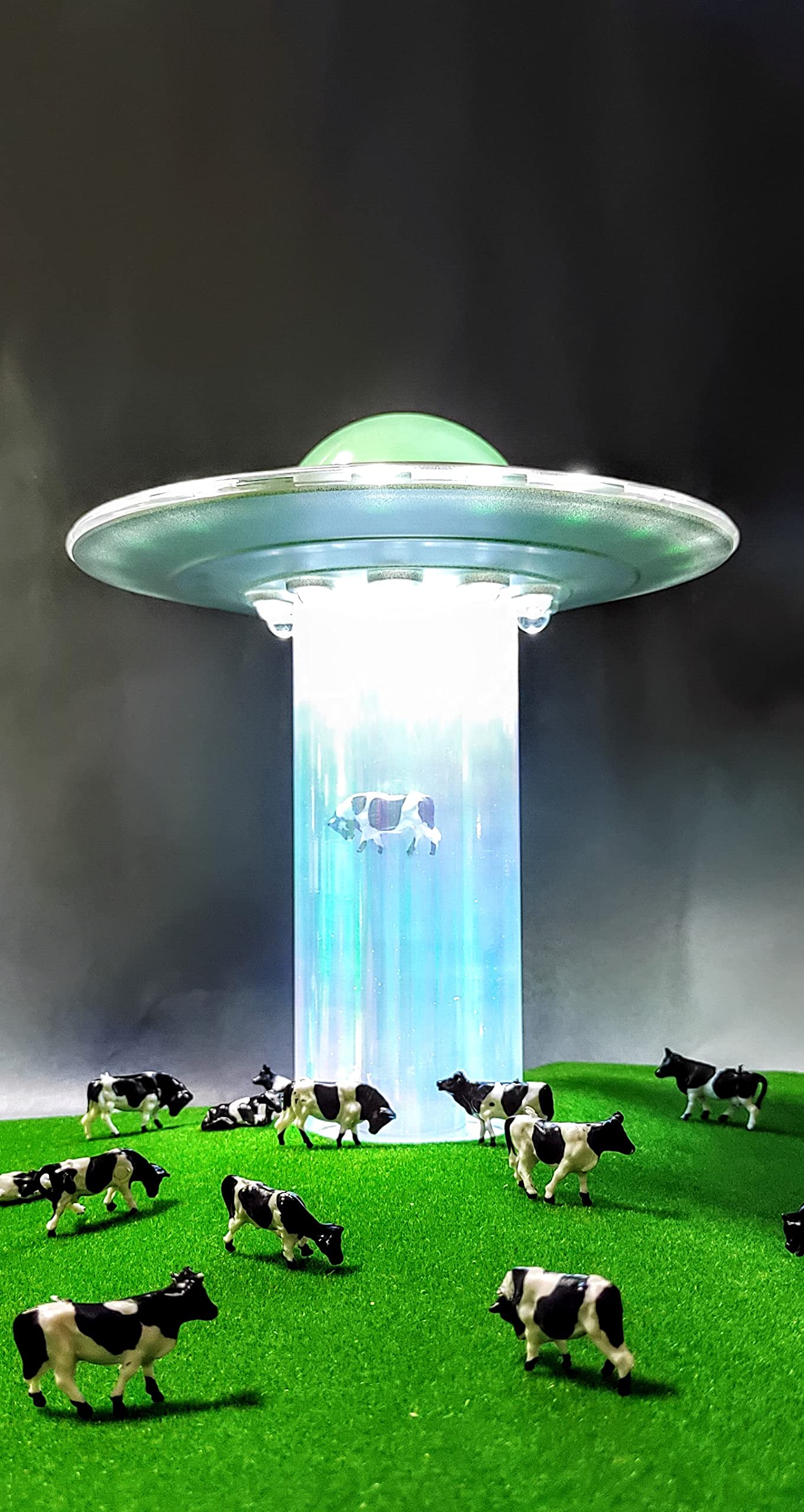 WAN TAI UFO Lamp - Galaxy II, Silver Touch LED Night Light for Living Room & Bedroom, Alien Decoration, Area 51 Inspired