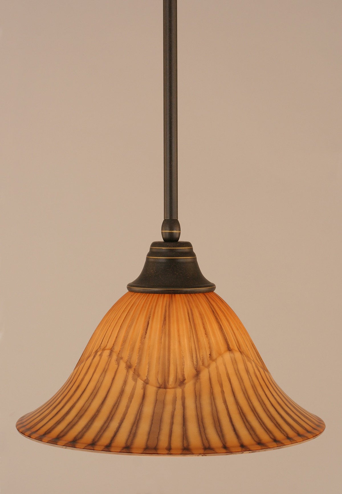 Toltec Lighting 1 Light Pendant In Dark Granite (26-Dg-58319)