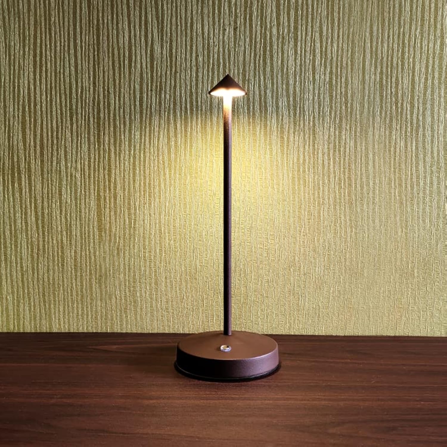 Eypid Cordless Table Lamp, Rechargeable Led Touch Lamp, Dimmable Night Light, Rust