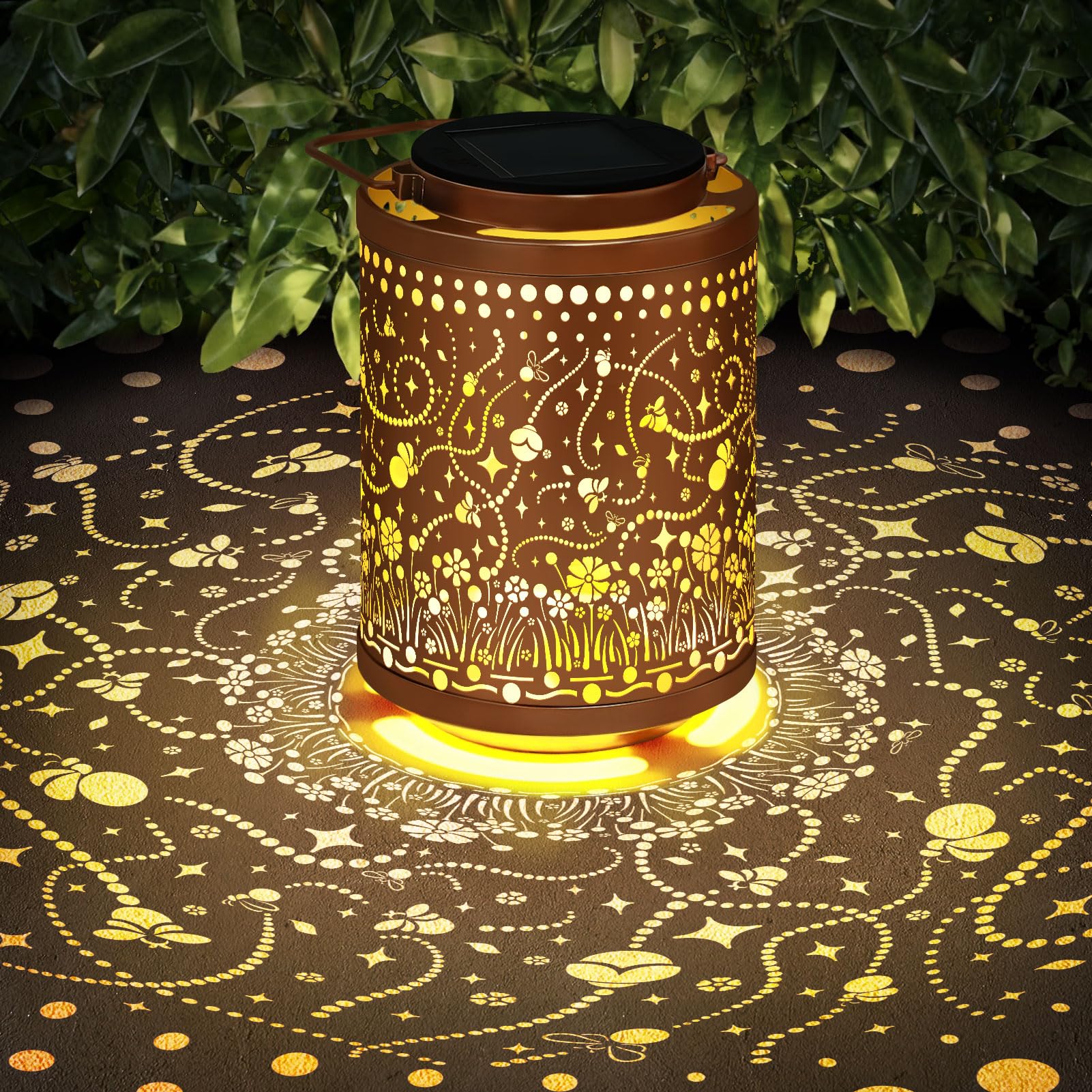 Birthday Gifts For Women Mom Grandma  Firefly Gardening Gifts For Women  Solar Lantern Outdoor Waterproof Garden Decor Hanging Solar Lights Yard Decorations Outdoor  Backyard  Patio