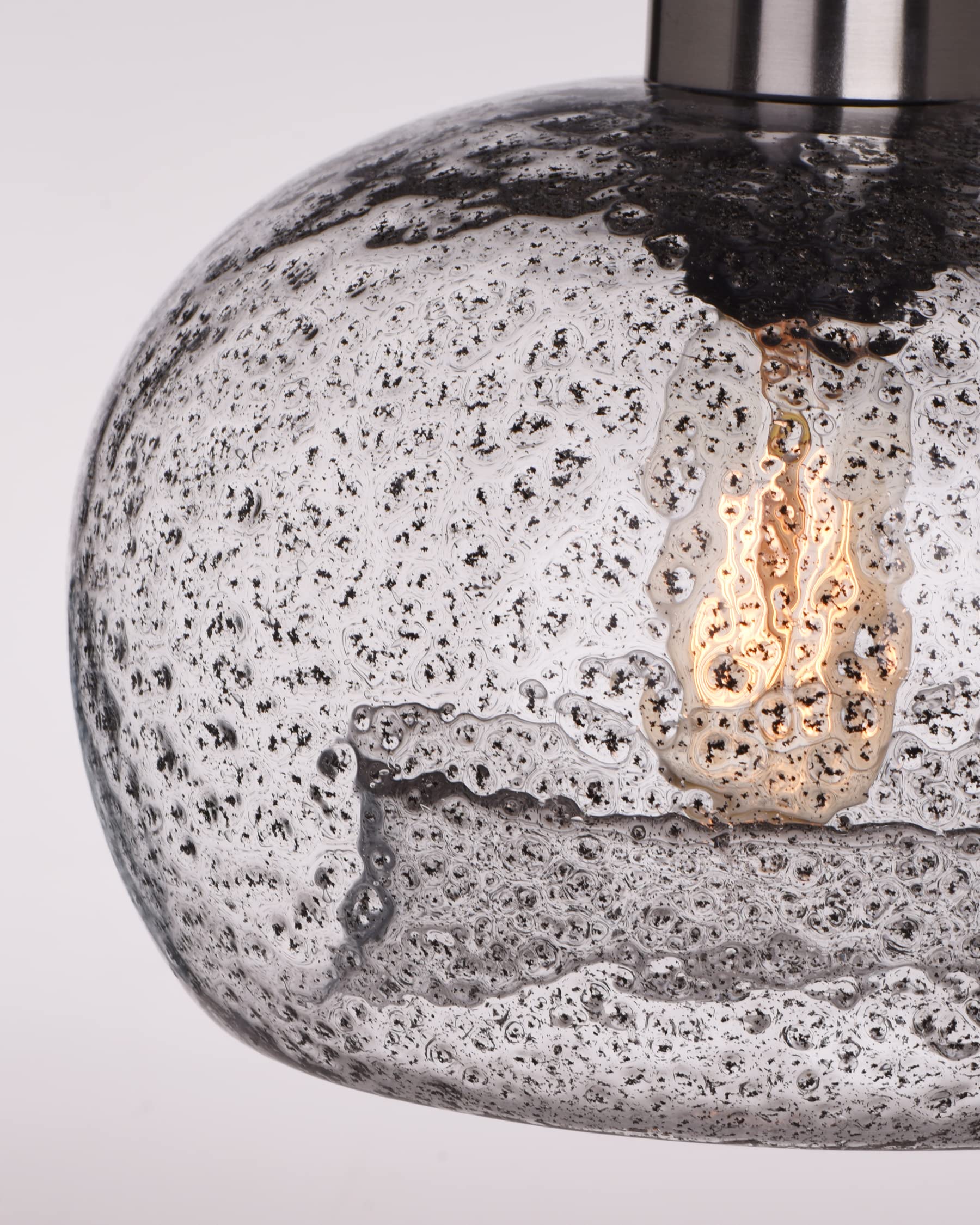 Casamotion Pendant Lighting Hand Blown Glass Ceiling Hanging Light Fixtures Kitchen Island Dining Room Table Bar Sink Clear With