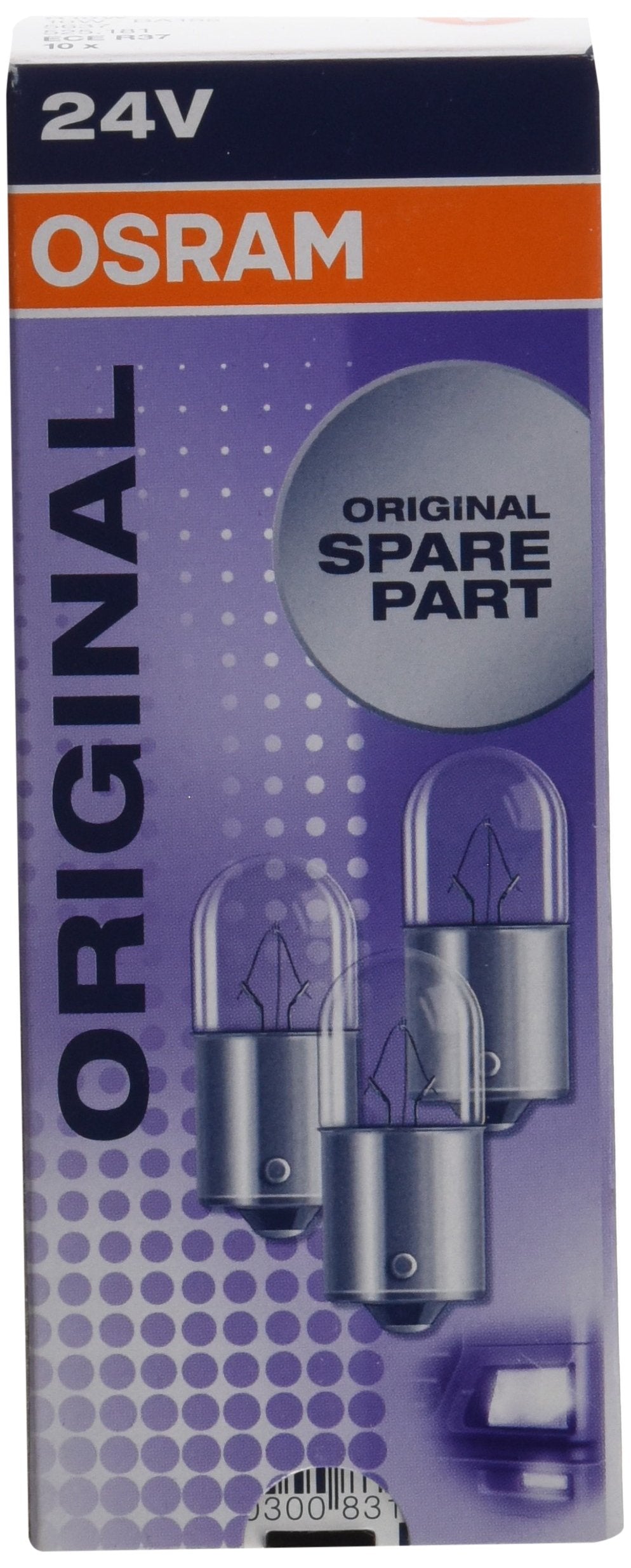 OSRAM Sylvania 5637 Basic High Performance Incandescent Bulb, 10 Pack