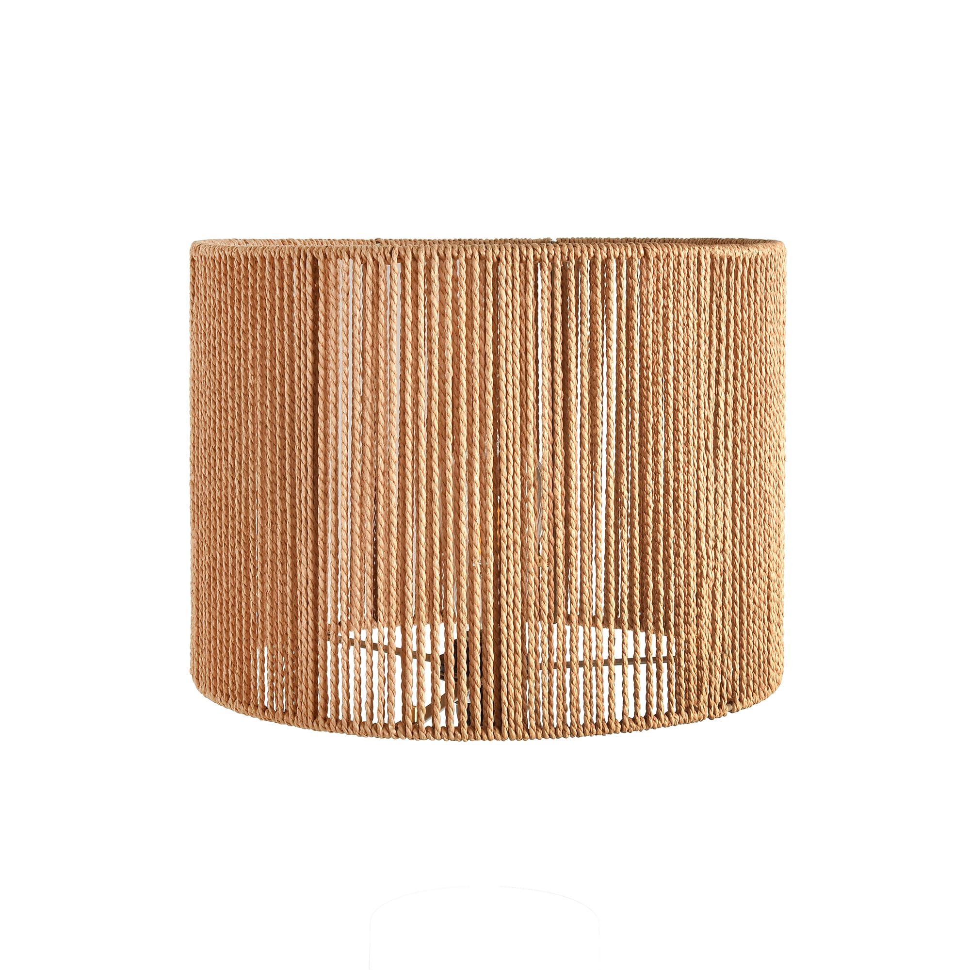 Boho Lamp Shades,Small Lamp Shades For Table Lamps,Wicker Drum Bell Lamp Shade for floor lamps,Vintage Rattan Lampshade for Hang