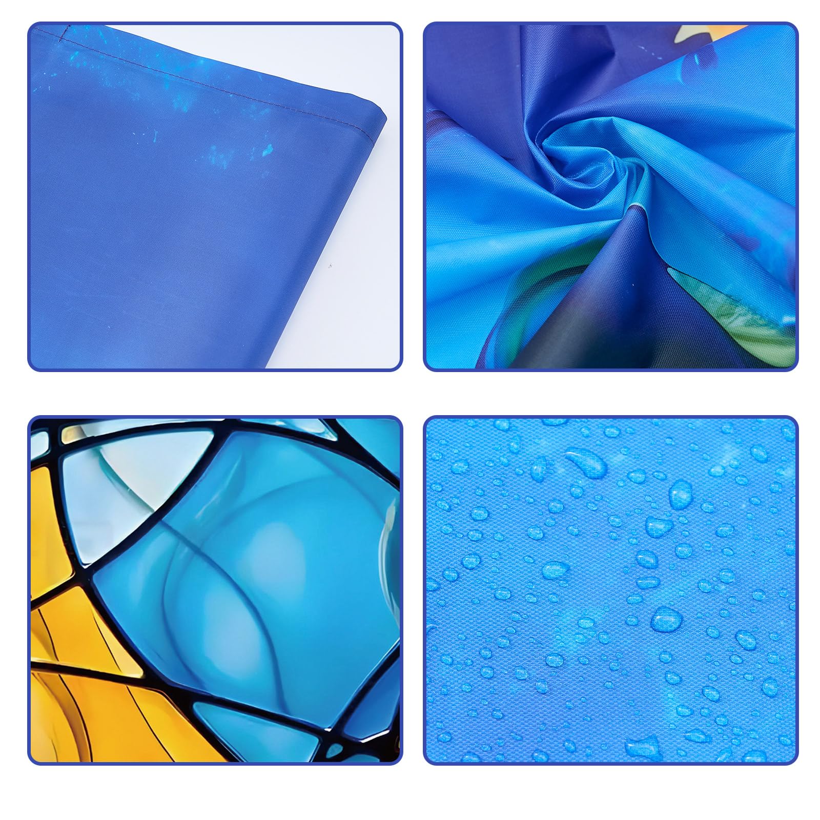 ANGSYLTH Fluorescent Light Covers - 4x2 Feet, Colorful Art, Oxford Fabric, Magnetic Filters for Classroom, Office, Home (2 Pcs)