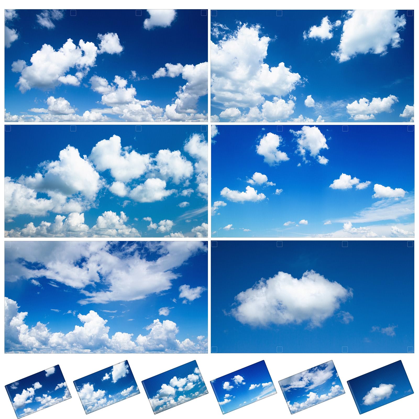 6 Pcs Fluorescent Light Covers with 48 Magnets Decorative Magnetic Light Filters for Ceiling Classroom Office Kitchen Decoration