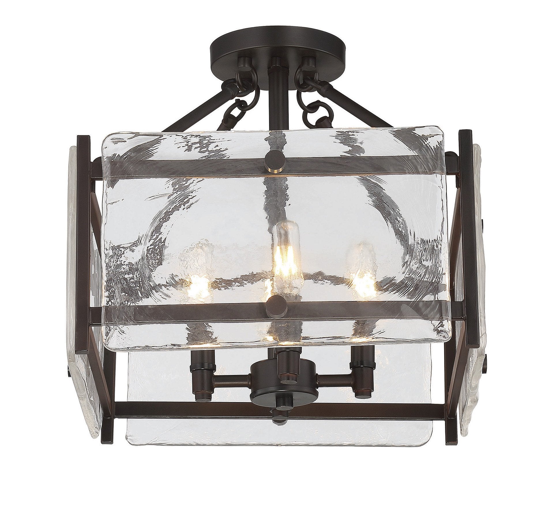 Savoy House 6-3042-4-13, Glenwood Semi-Flush in English Bronze