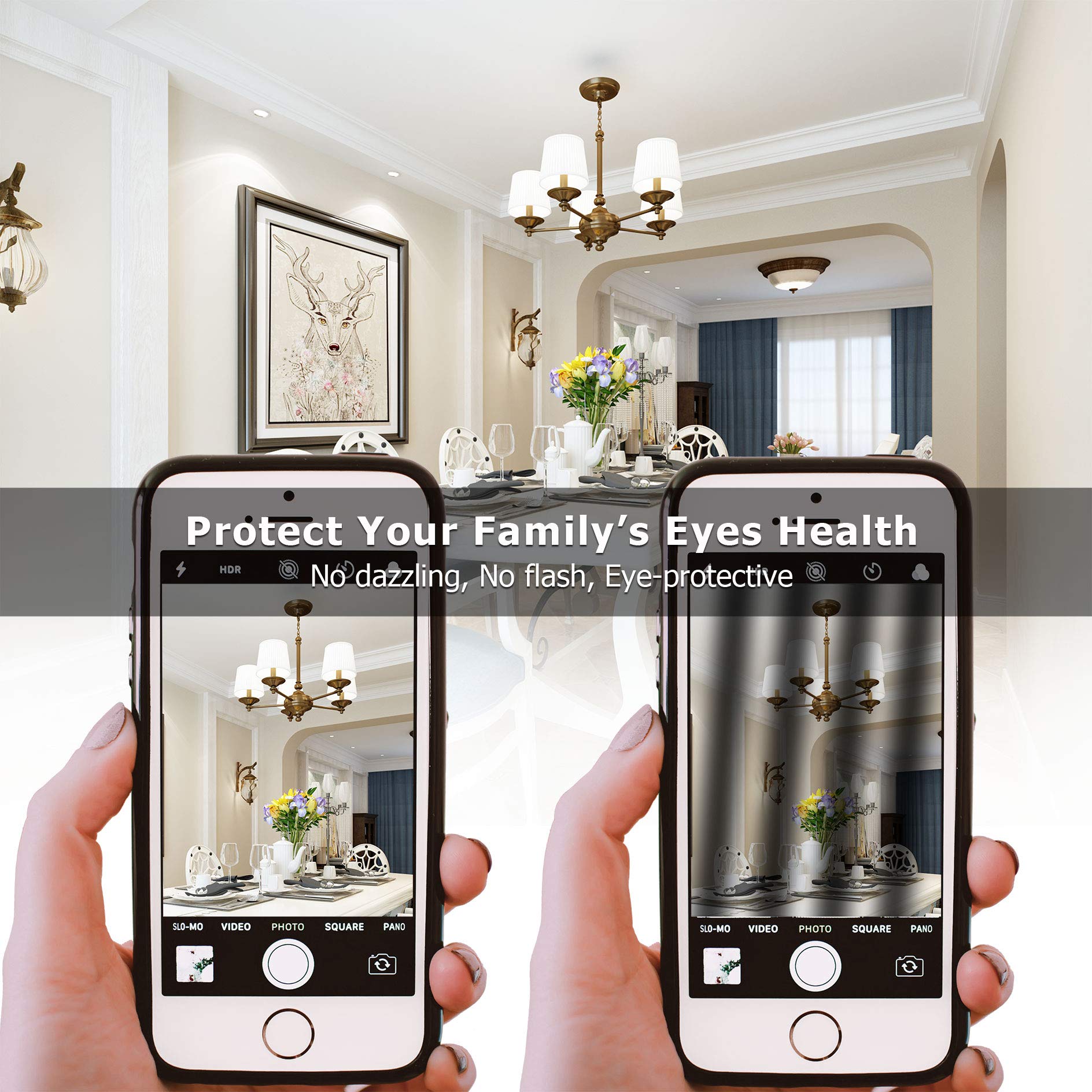 Cotanic A15 Led Bulb, Ceiling Fan Bulbs 6W (60W Equivalent),4000K Natural Daylight,E26 Standrad Base Light,600Lm,Cri 80+ Led Globe Shape Bulb,Non-Dimmable,6 Packs