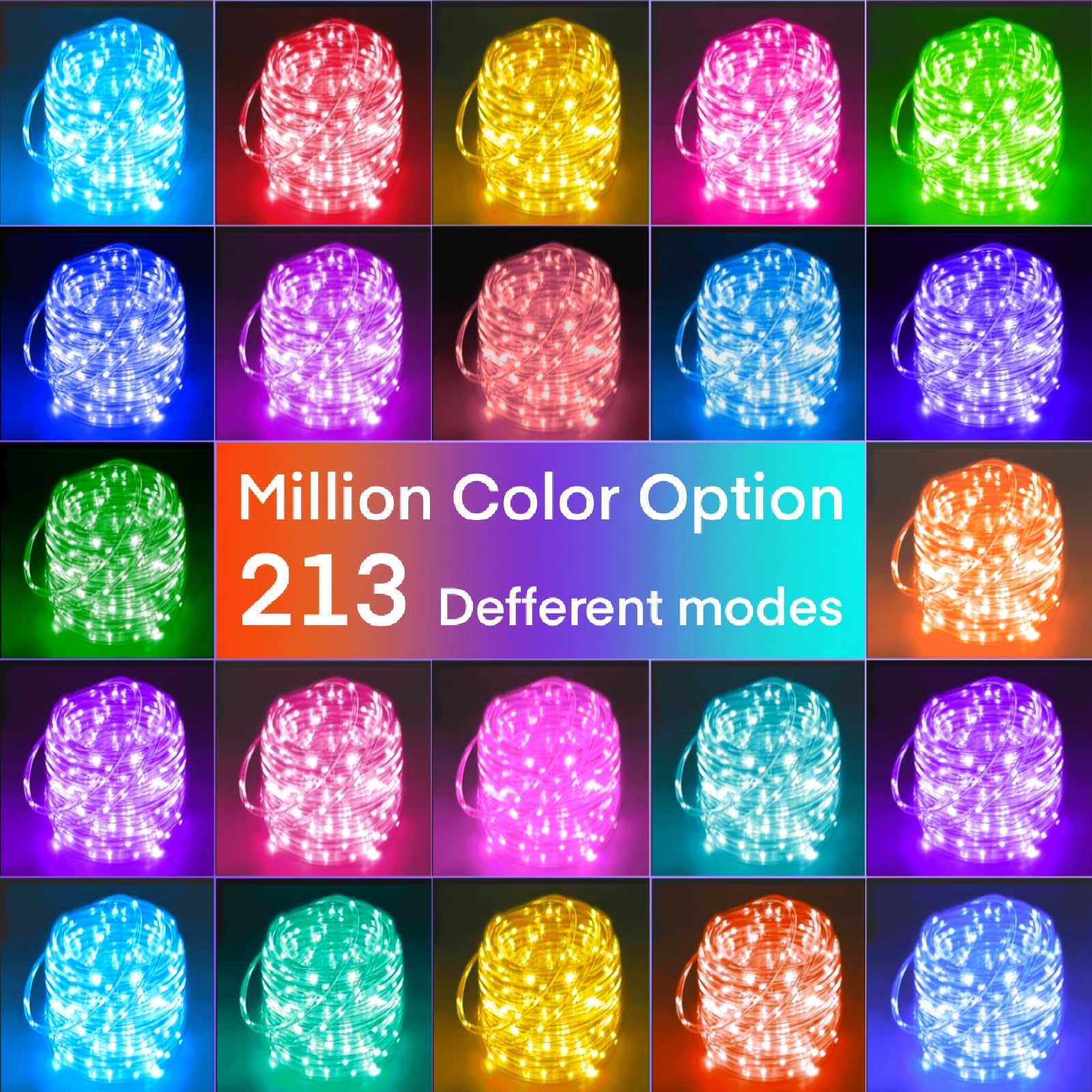 Honche Smart LED Fairy String Light USB 10M Rainbow Waterproof Remote Control