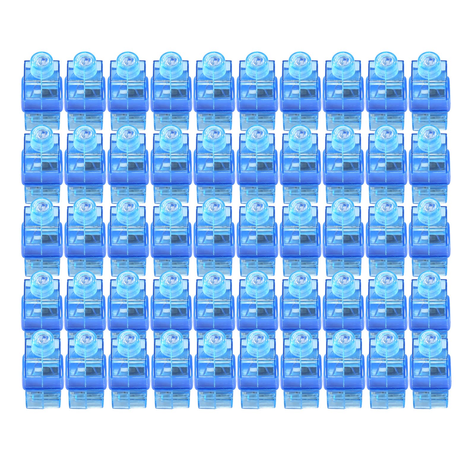 CALIFORNIA CADE ELECTRONIC Finger Lights-50Pcs Blue Finger Flashlights for Kids Party Favors Bulk, Light Up LED Finger Light for