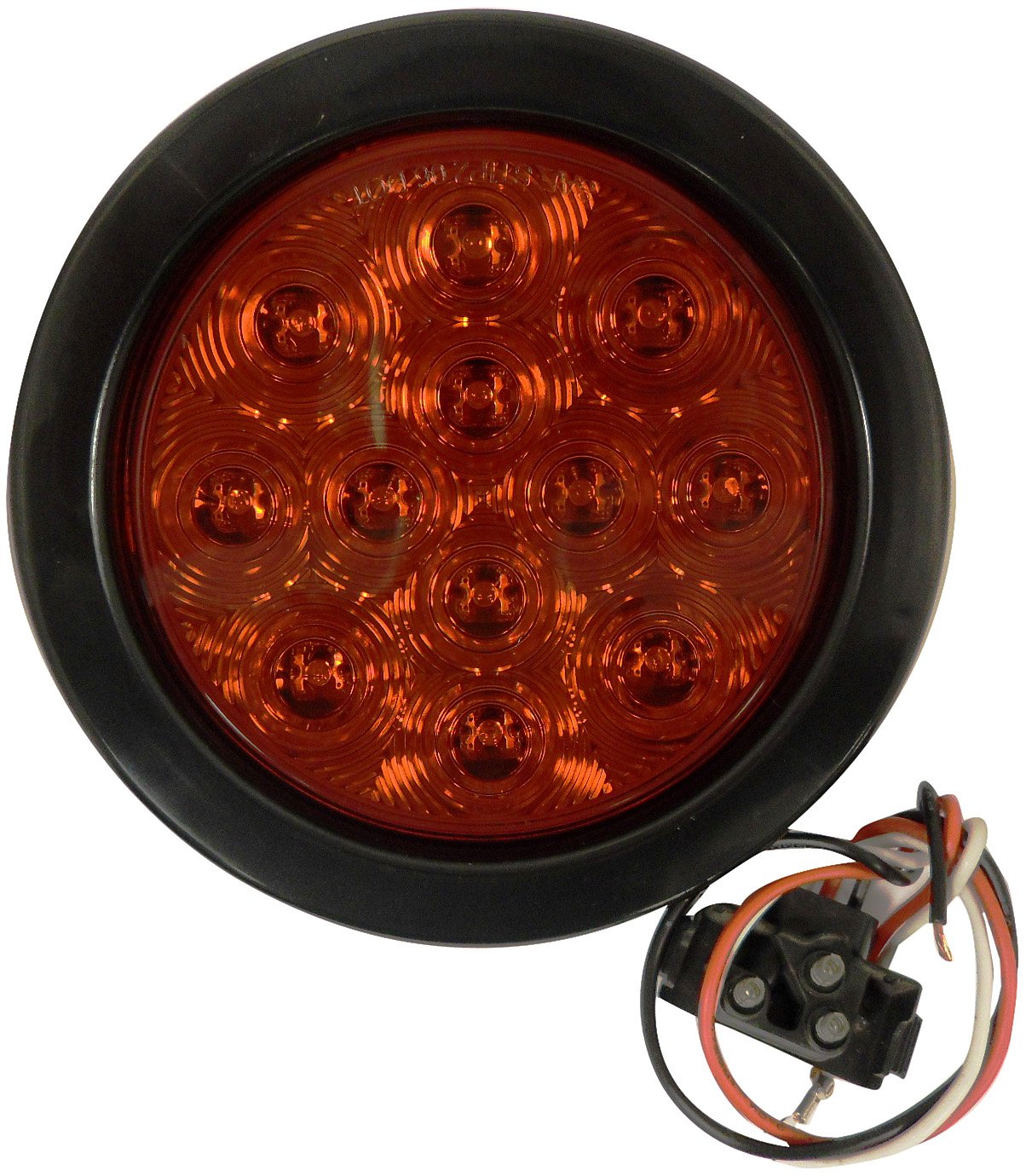 Autosmart Kl-25108Rk 4&quot; Round Led Stop/Turn/Tail Light Kit With Red Lens