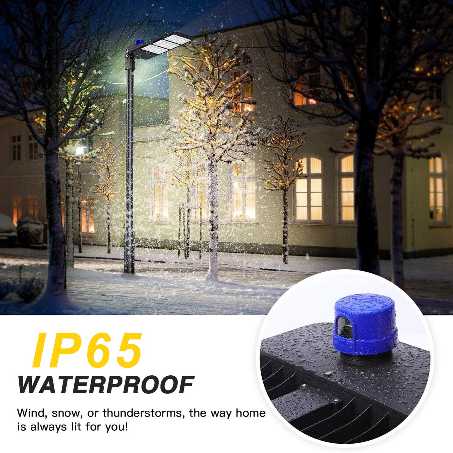 ledmo 36000LM LED Parking Lot Light - 1000W HID/HPS Replacement, Dusk to Dawn, Adjustable, 5000K, Brown, Model LED298, 300W
