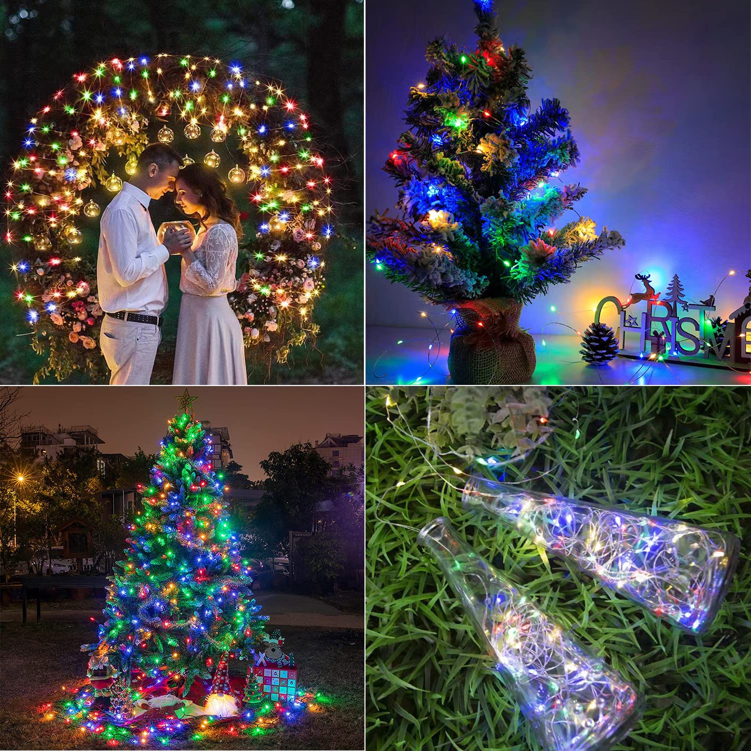 Fairy Lights Battery Operated String Lights 6 Pack 20Led Copper Wire Firefly Twinkle Lights Indoor Waterproof For Christmas Halloween, Garden Party, Bedroom, Wedding, Birthday (Multicolor)