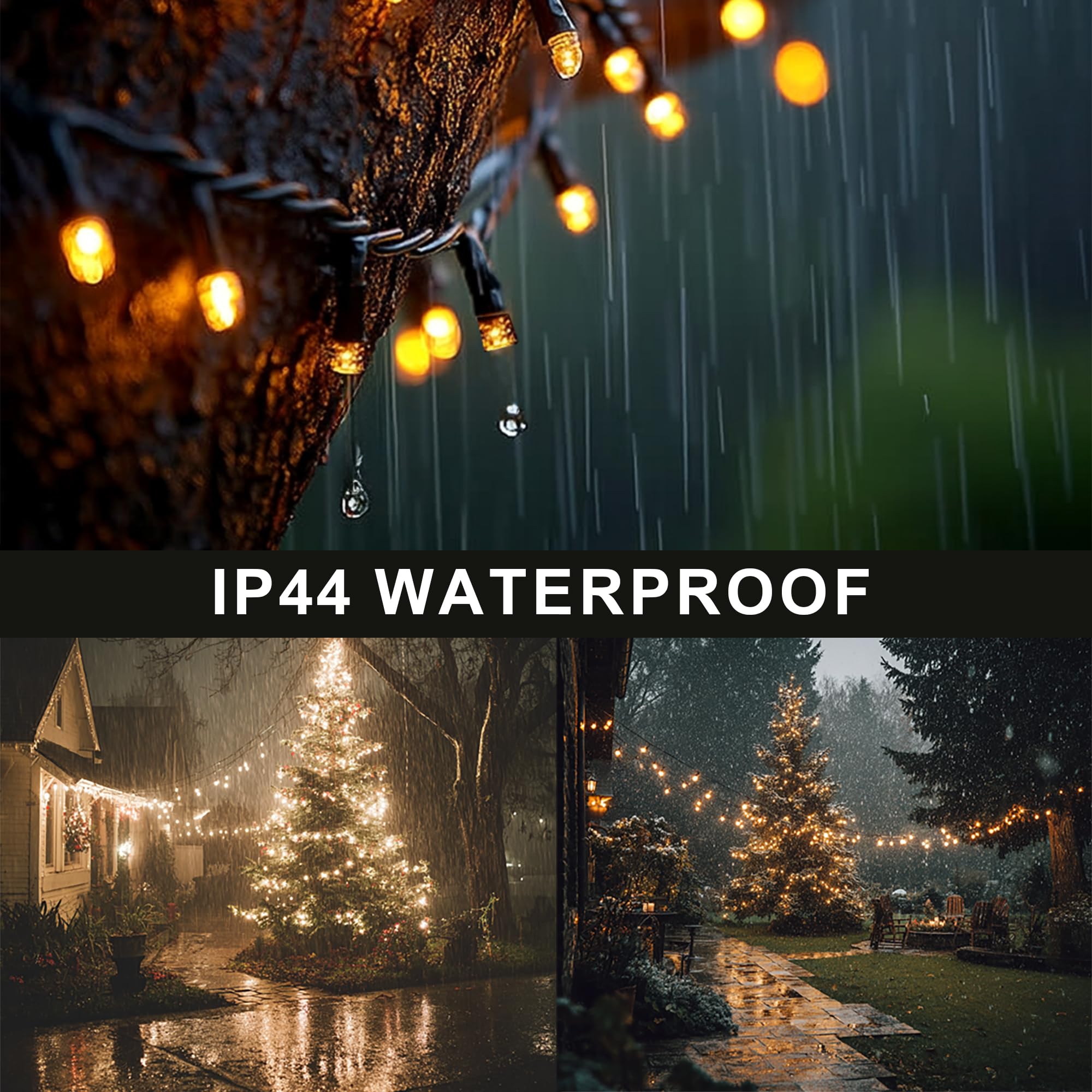 Dazzle Bright Christmas String Lights  600 Led 196 Ft Waterproof Green Wire String Lights With 8 Lighting Modes Timer  Christmas Decorations Outdoor For Party Yard Garden Xmas Tree Decor  Warm White
