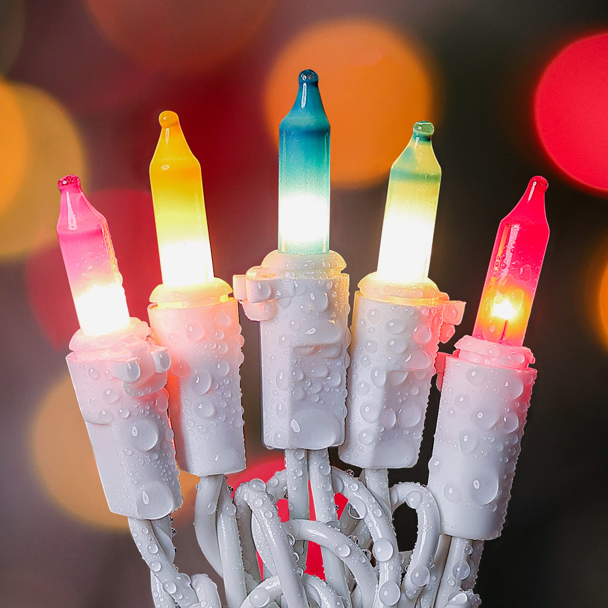 Mimigogo 50Ft Mini String Lights - Multicolor Christmas Decorations For Indoor/Outdoor Use