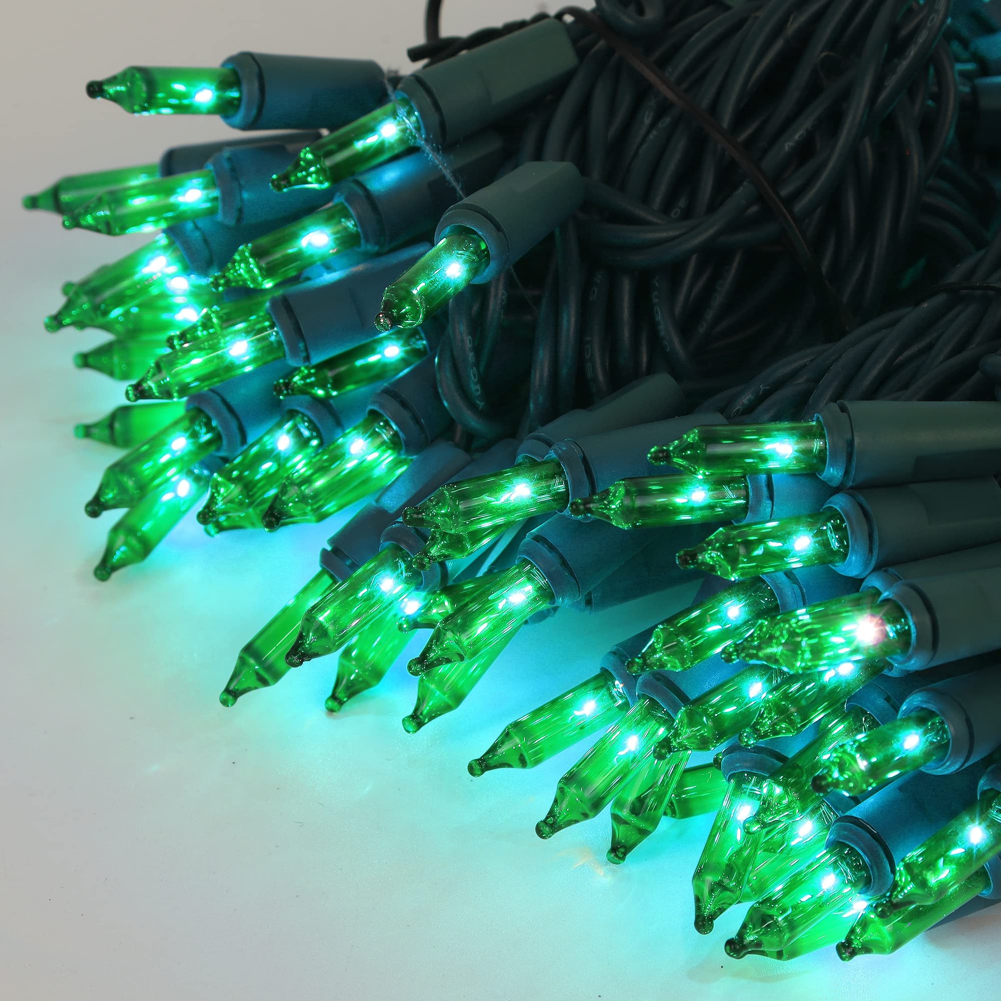 3 Sets Christmas Lights, 150 Count 33 Ft Each Mini String Lights, Green Wire Fairy Lights, 120V Ul Certified Connectable St Patr