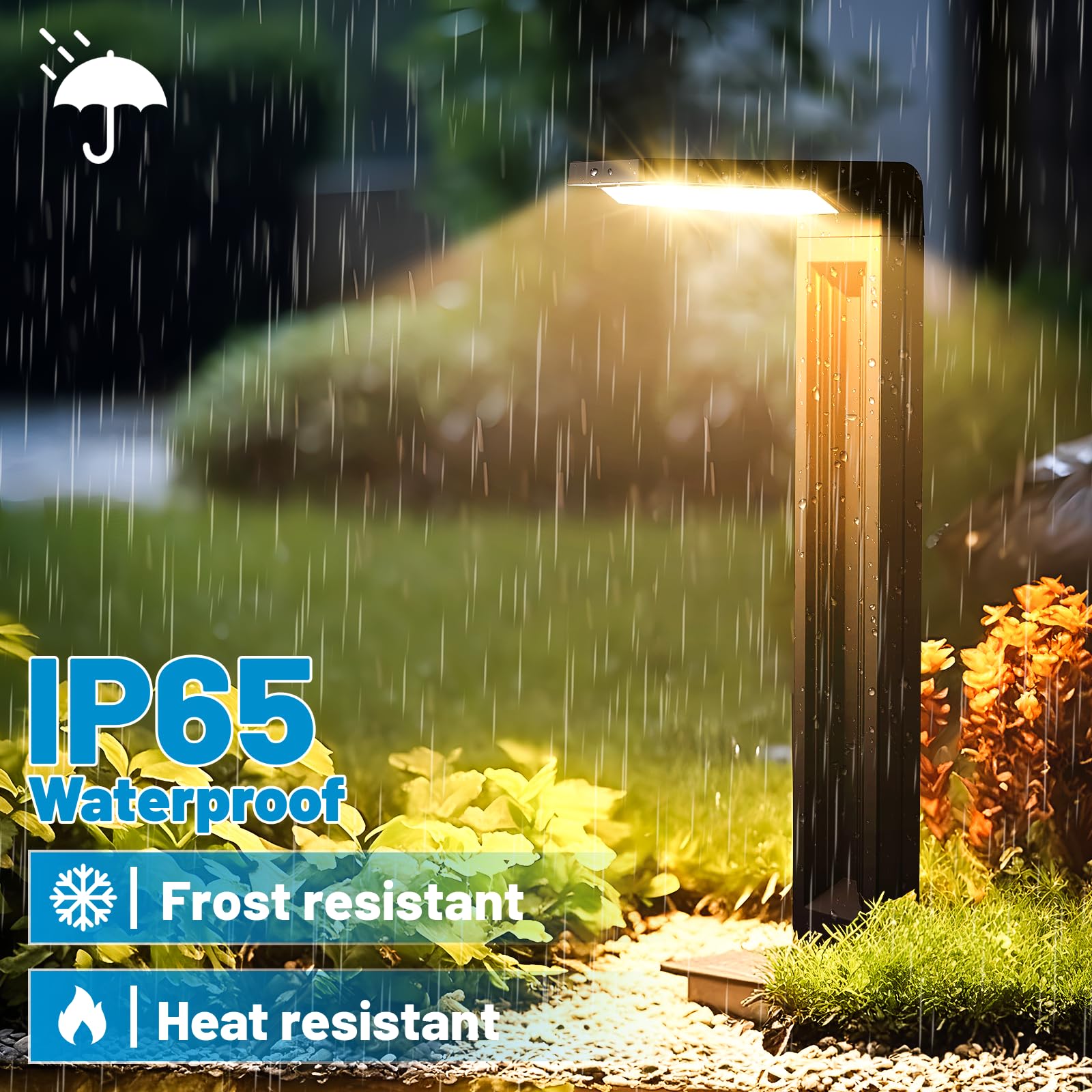 Sunvivo Solar Path Lights,2 Modes(Cold White Or Warm White),Bright Solar Path Light Outdoor Waterproof,Perfect Elegant Guide Lig