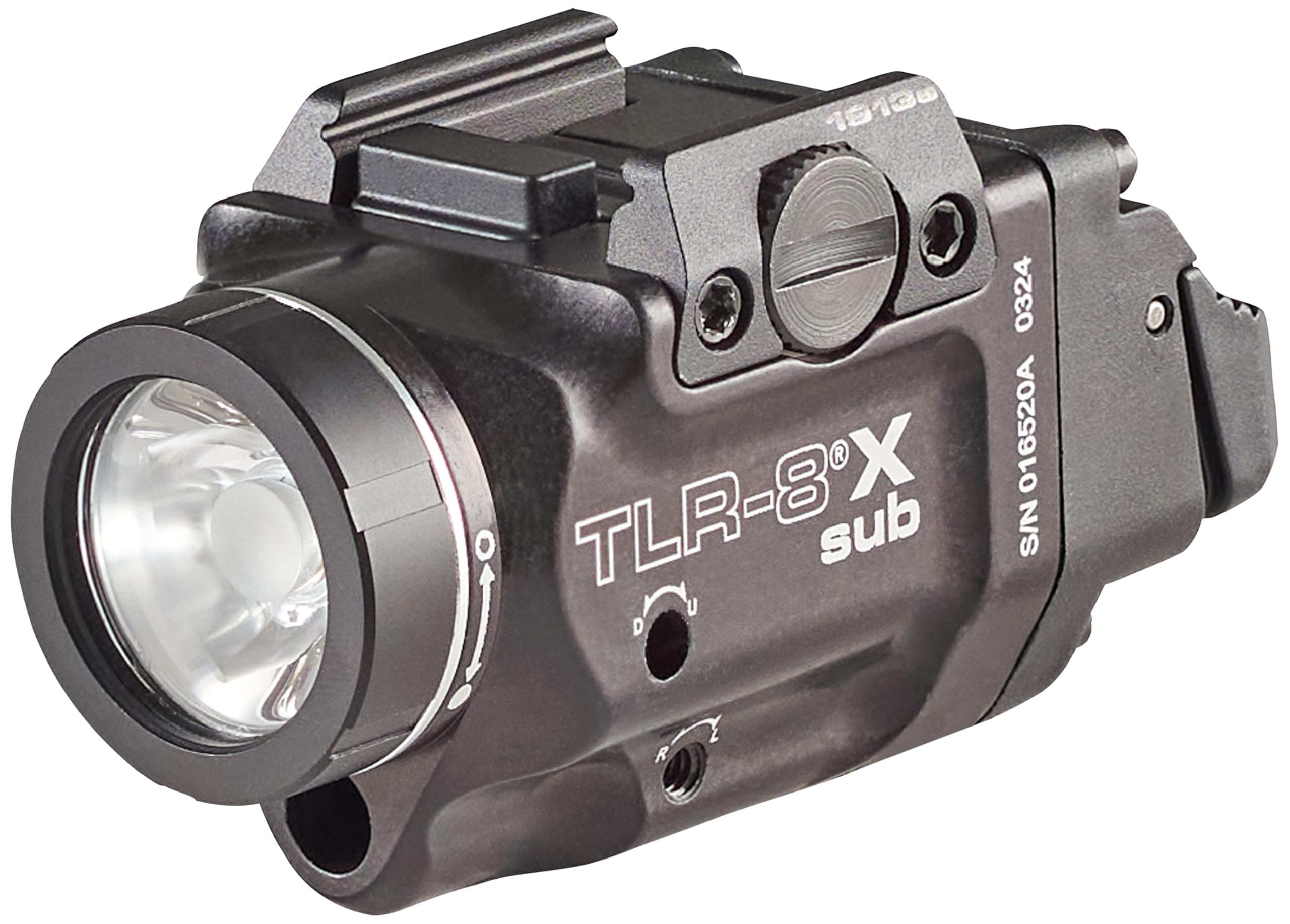 Streamlight 69418 TLR-8 X sub 500-Lumen Rail-Mounted Tactical Weapon Light with Integrated Red Aiming Laser Exclusively for 1913
