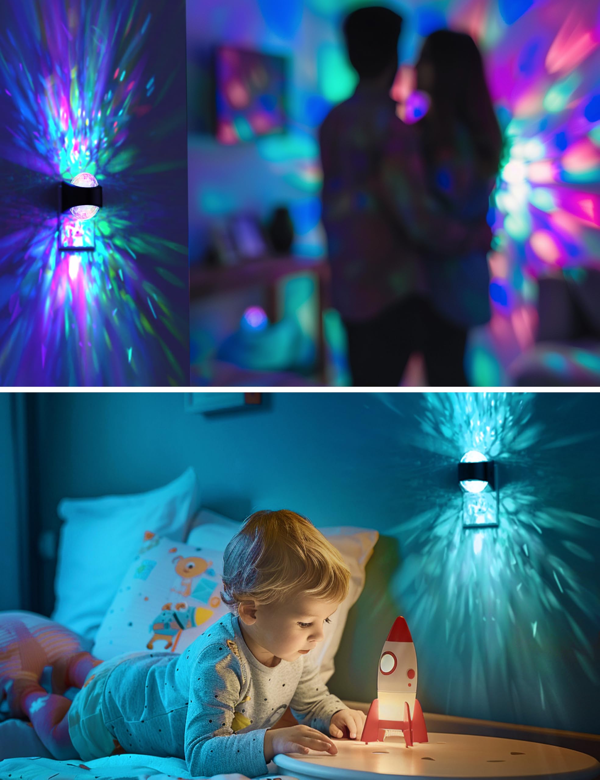 L Lohas Led Night Light For Kids Night Light Projector With Dusk To Dawn Sensor 9 Color Changing  Star Projector Galaxy Nightlight For Playroom Christmas Party Birthday Gifts