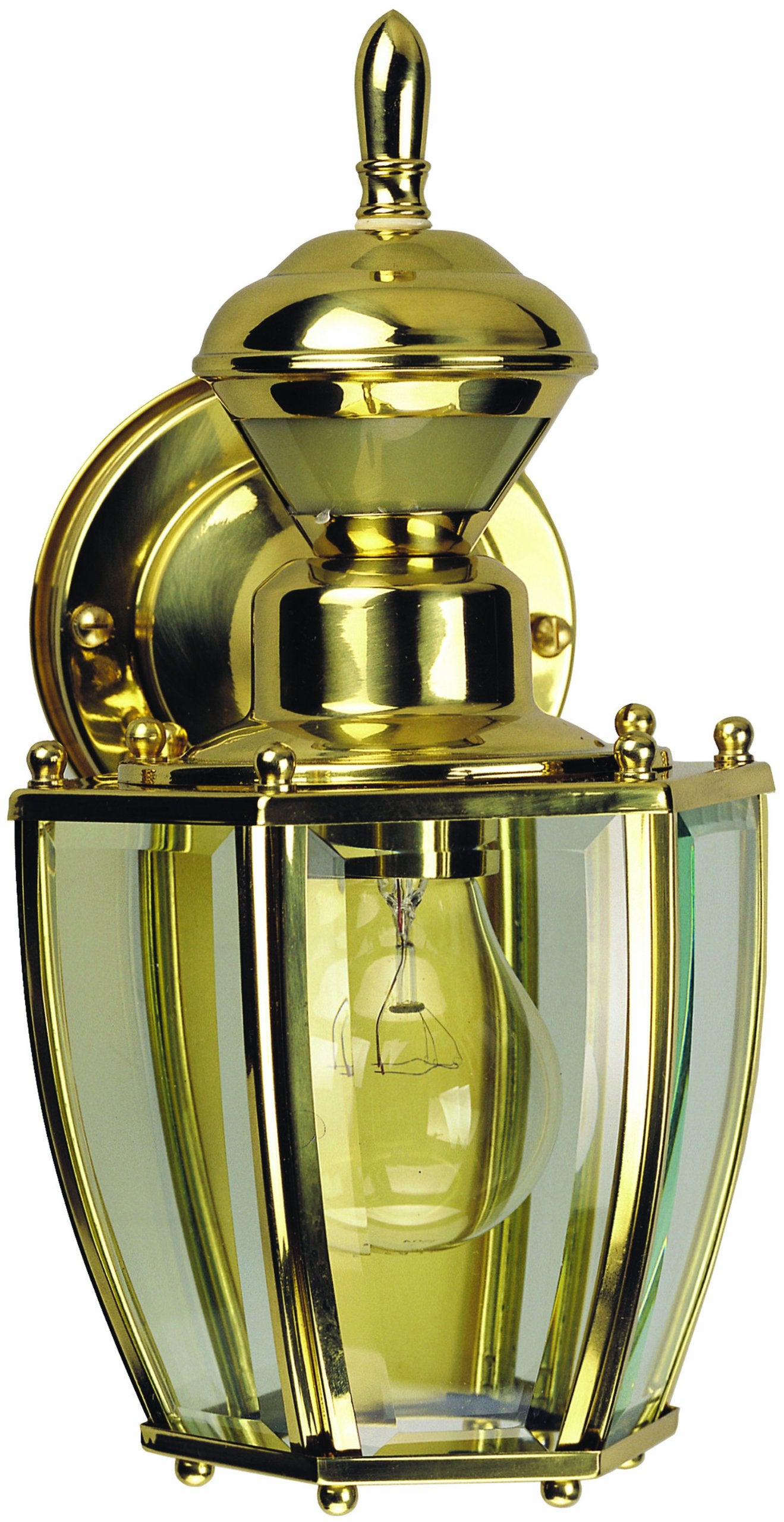 Heath Zenith Motion Activated Decorative Light, HZ-4170-PB, 120V, 100W, Polished Brass