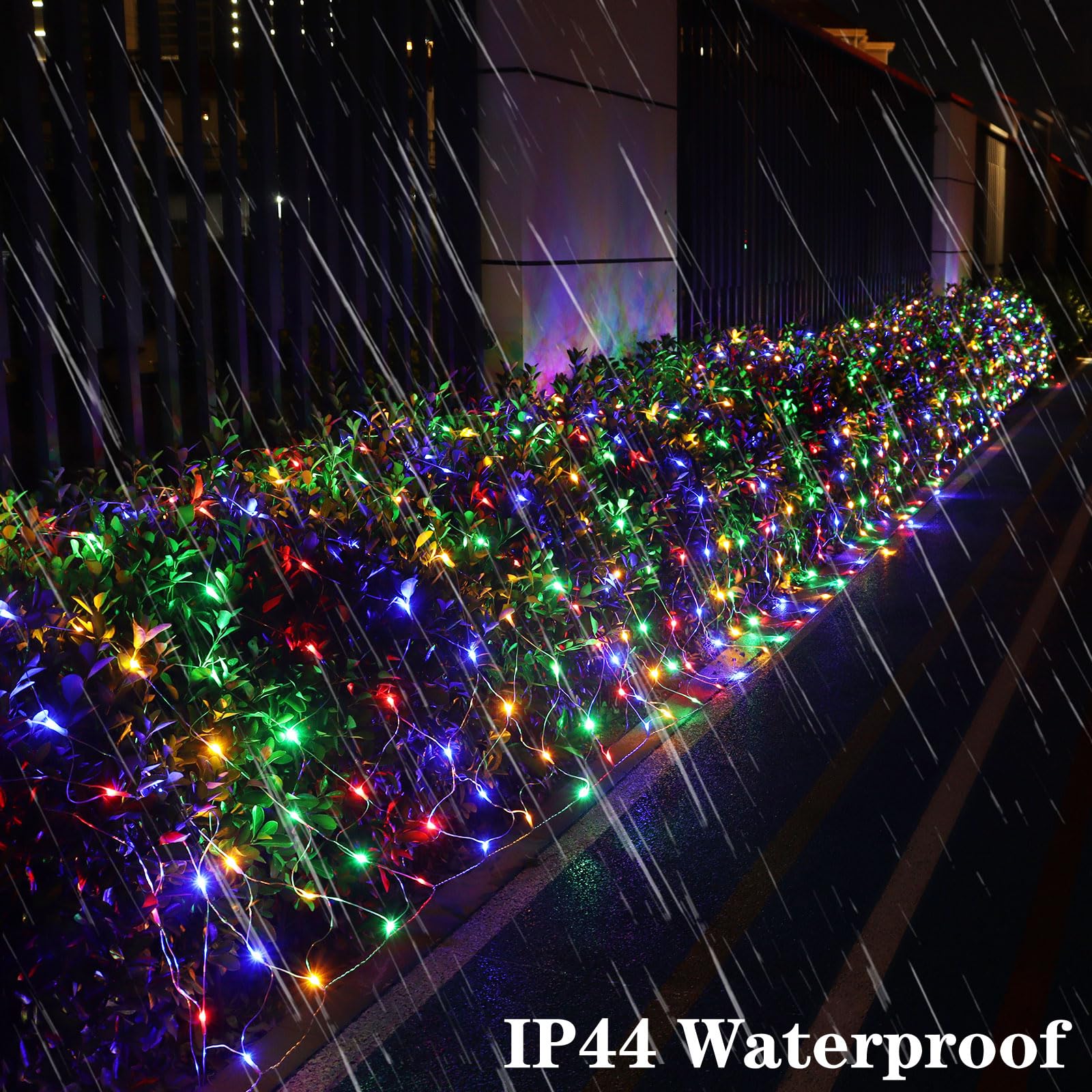 Lov high-standard LED Christmas Net Lights, 610 LED, 34.5ft x 5ft, Waterproof, Multicolor, Model LR-(1-1000) L-SL01