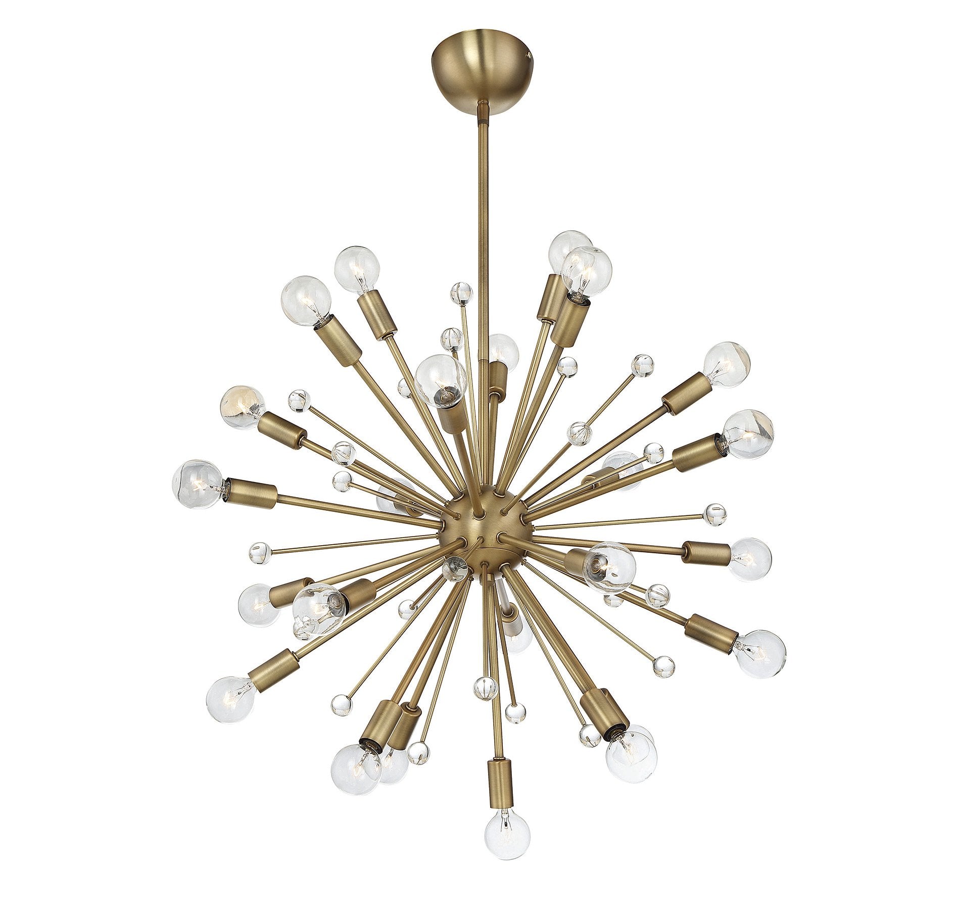 Savoy House 7-6099-24-322 Galea Mid-Century Modern Bohemian Sputnik Style Chandelier, 24-Light 600 Total Watts, 14 H x 23 W, War