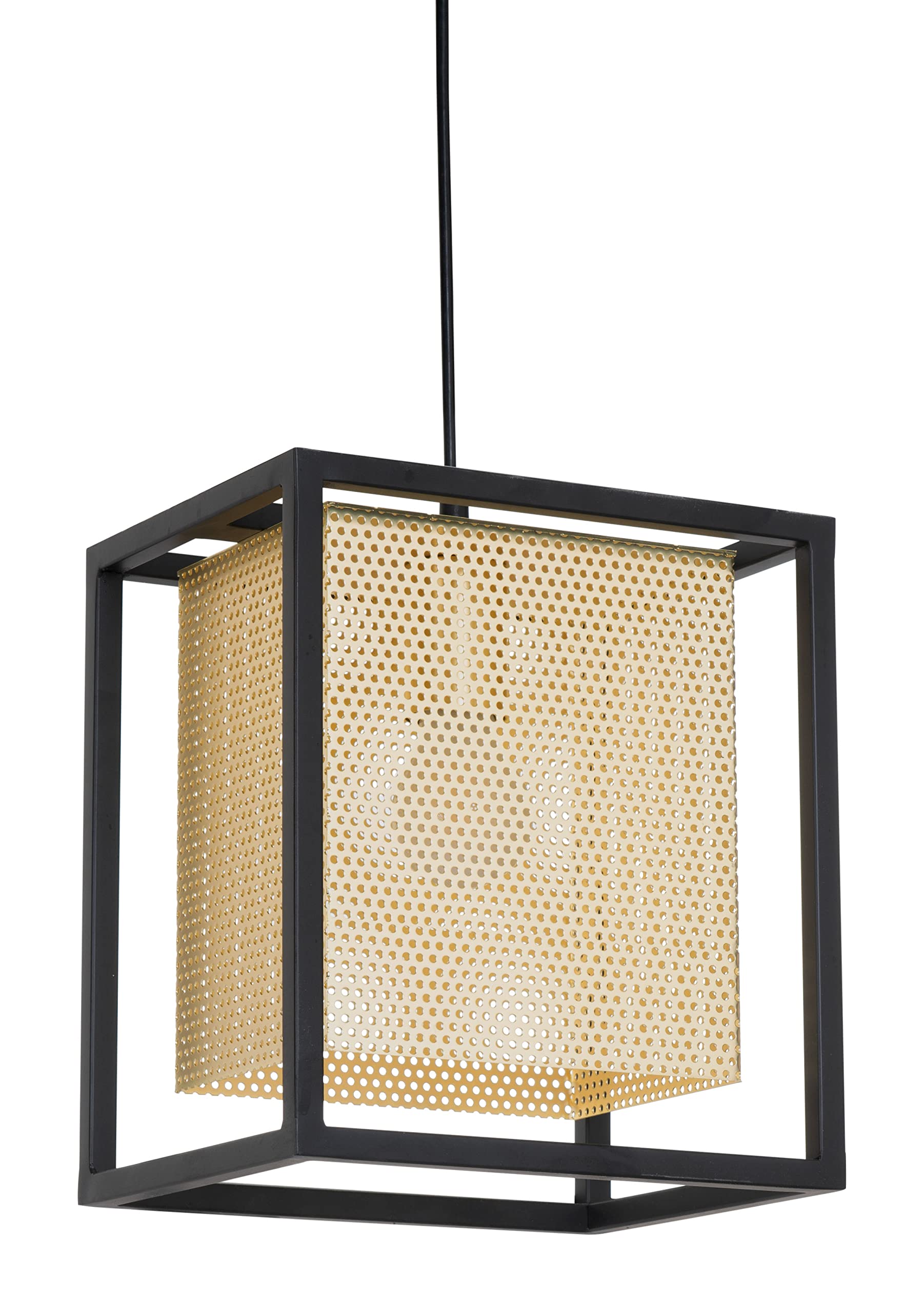 Zuo Yves Gold & Black Alloy Steel Ceiling Lamp - Modern Lighting Fixture