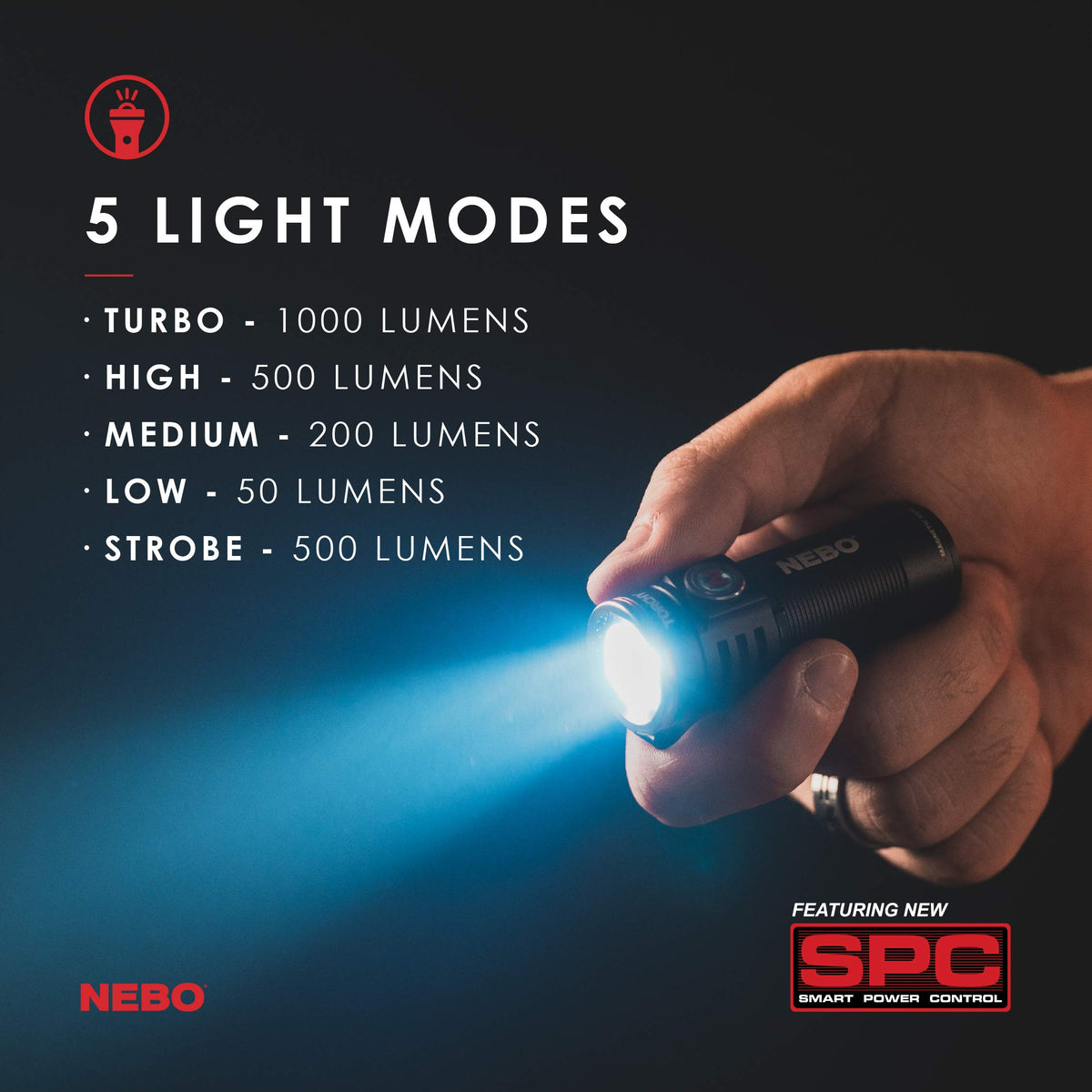 nebo 1200 lumen flashlight Slim Mini Musky Shop The SLIM 1200 is a powerful NEBO Slimplus 1200 Lumens Rechargeable