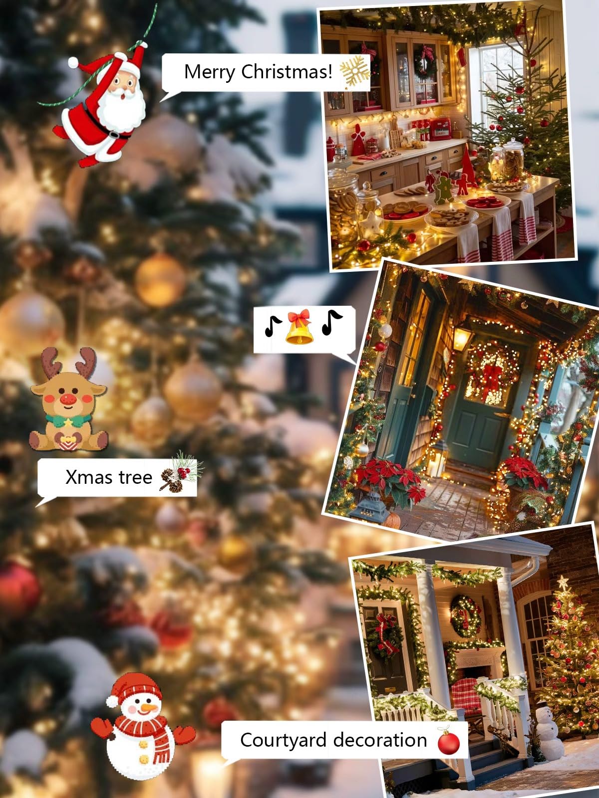 Voice Controlled Christmas Lights With Remote  132 Ft 400 Led String Lights Indoor Outdoor With 12 Modes 3 Timers  Dimmable Twinkle Light Plug In Waterproof For Xmas Tree Party Decor  Warm White