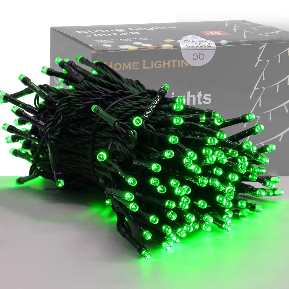 Home Lighting 200 Led 66Ft Christmas String Lights, Halloween Fairy Lights With 8 Lighting Modes, String Mini Lights Plug In For
