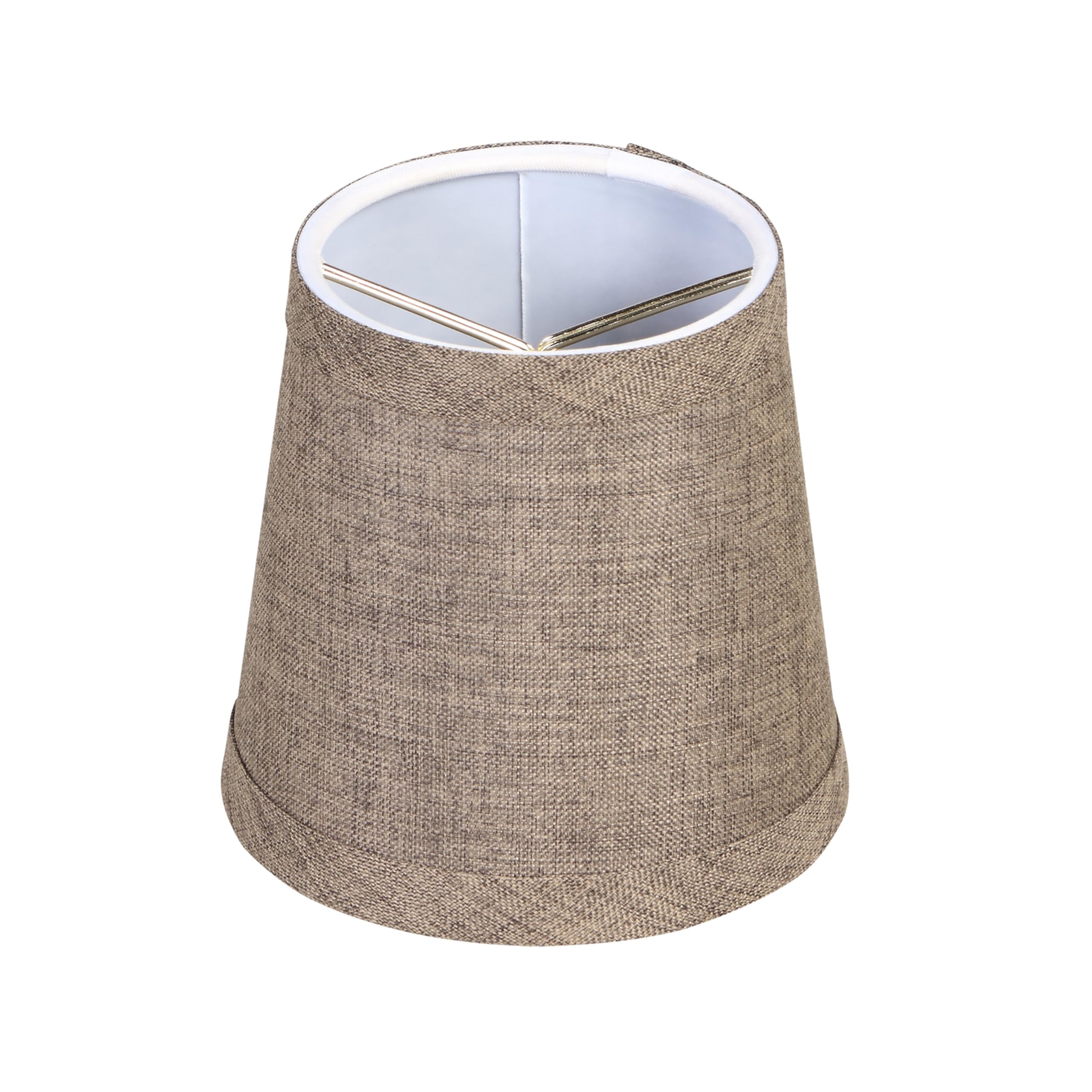 Aspen Creative 51013-2, Empire Clip-On Chandelier Lamp Shade, Iron, 3&quot; Top x 4&quot; Bottom x 4&quot; Slant Height, Set of 2