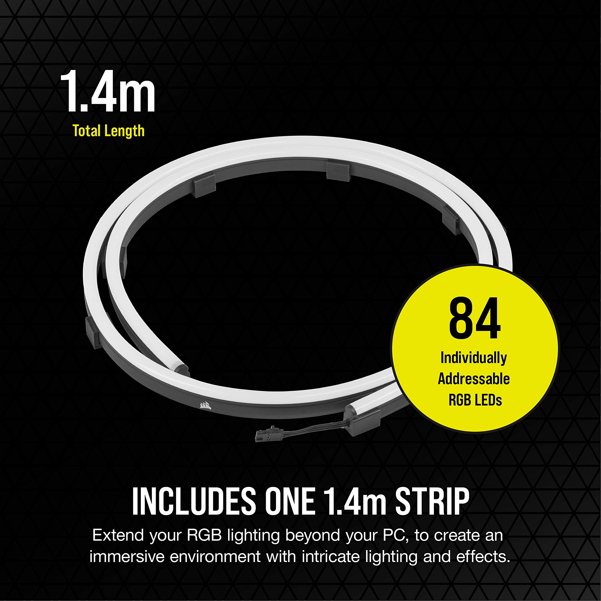 Corsair Icue Ls100 Smart Lighting Strip Expansion Kit 1.4M