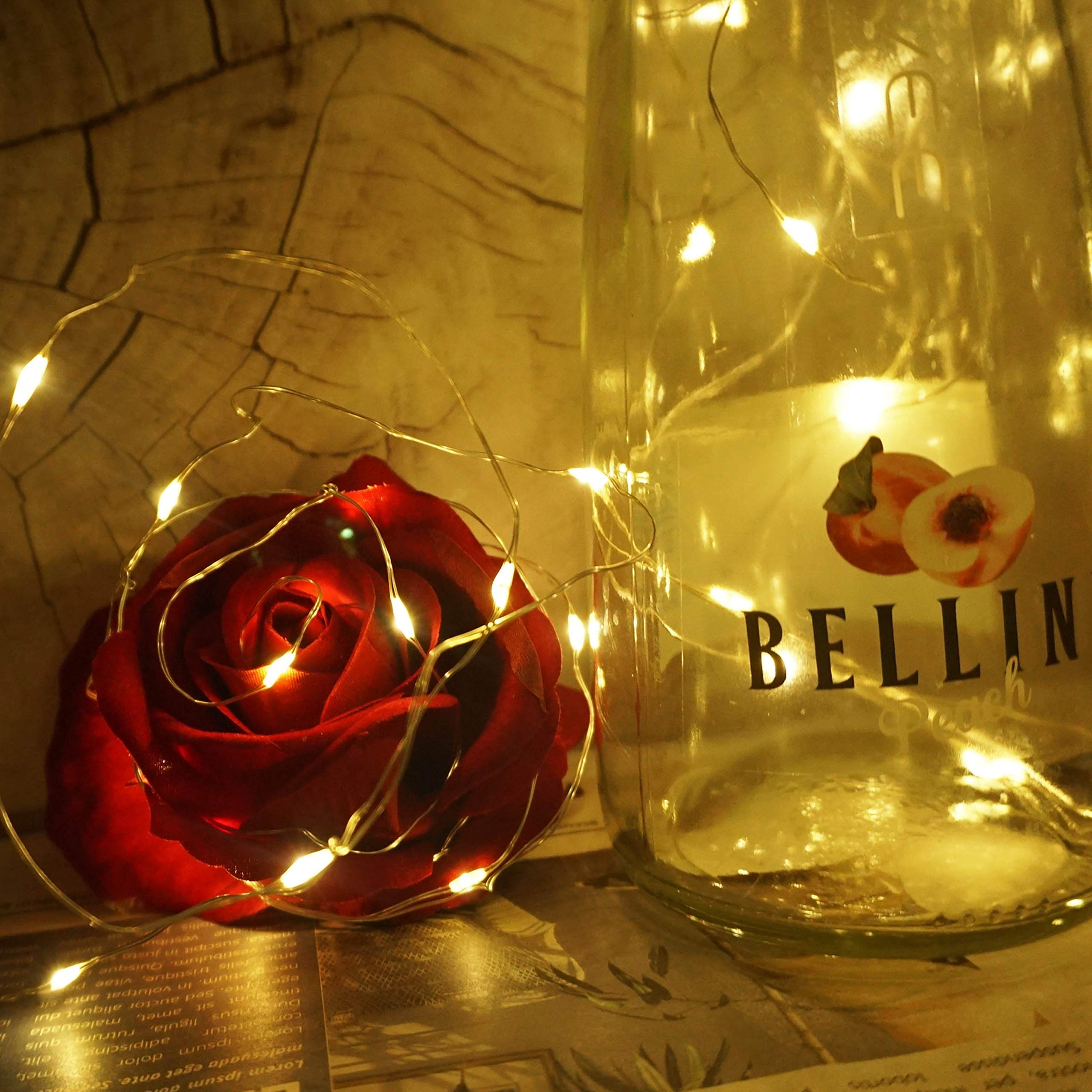 Cynzia Solar Wine Bottle Lights, 6 Pack, 20LED, Waterproof Fairy String Light, Warm White, Model 0e142510-f258-4025-9dac-f75f