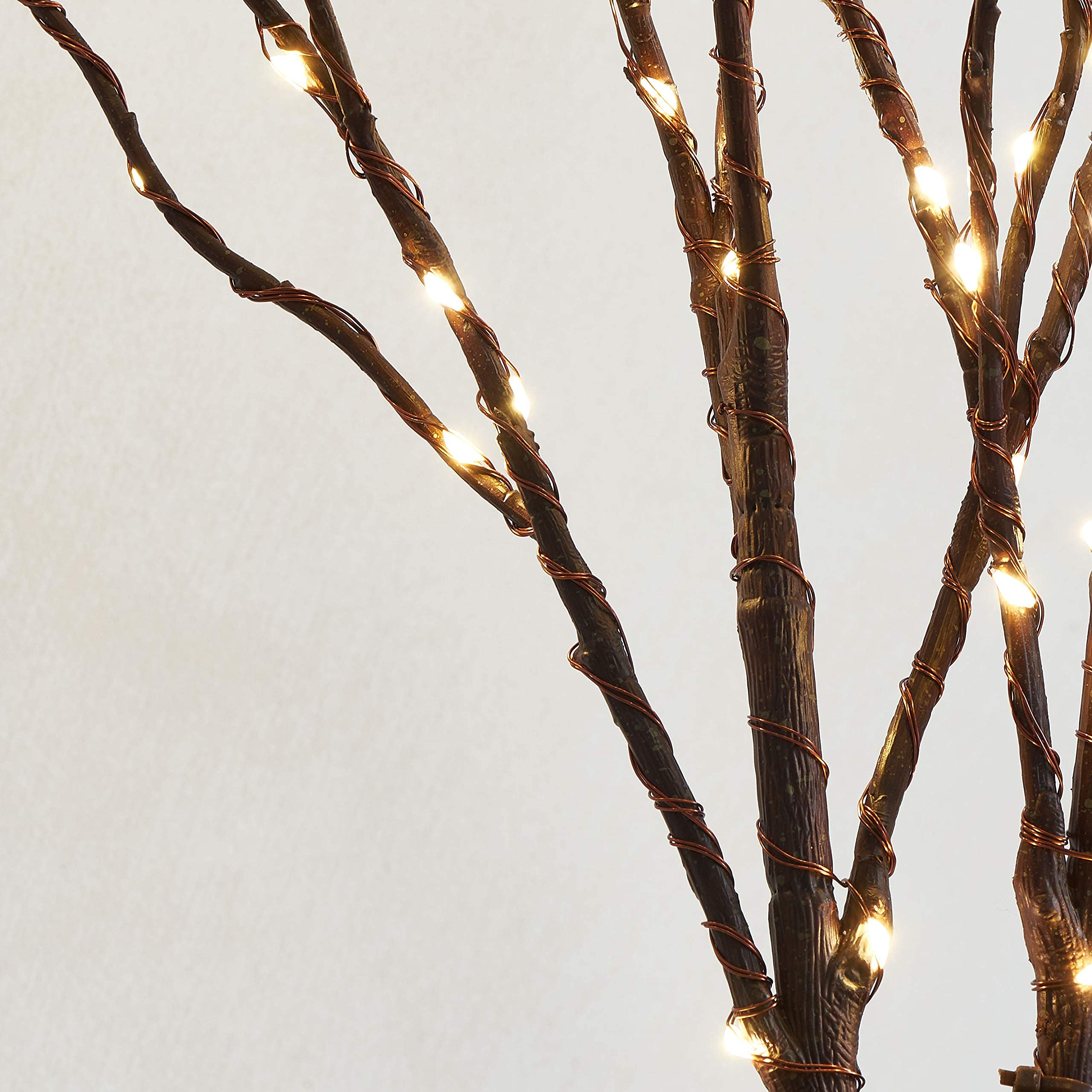 Litbloom Lighted Brown Willow Branches 30In 150 Led Plug In With Timer And Dimmer Tree Branch Lights With Warm White Lights For Holiday Christmas Home Decoration