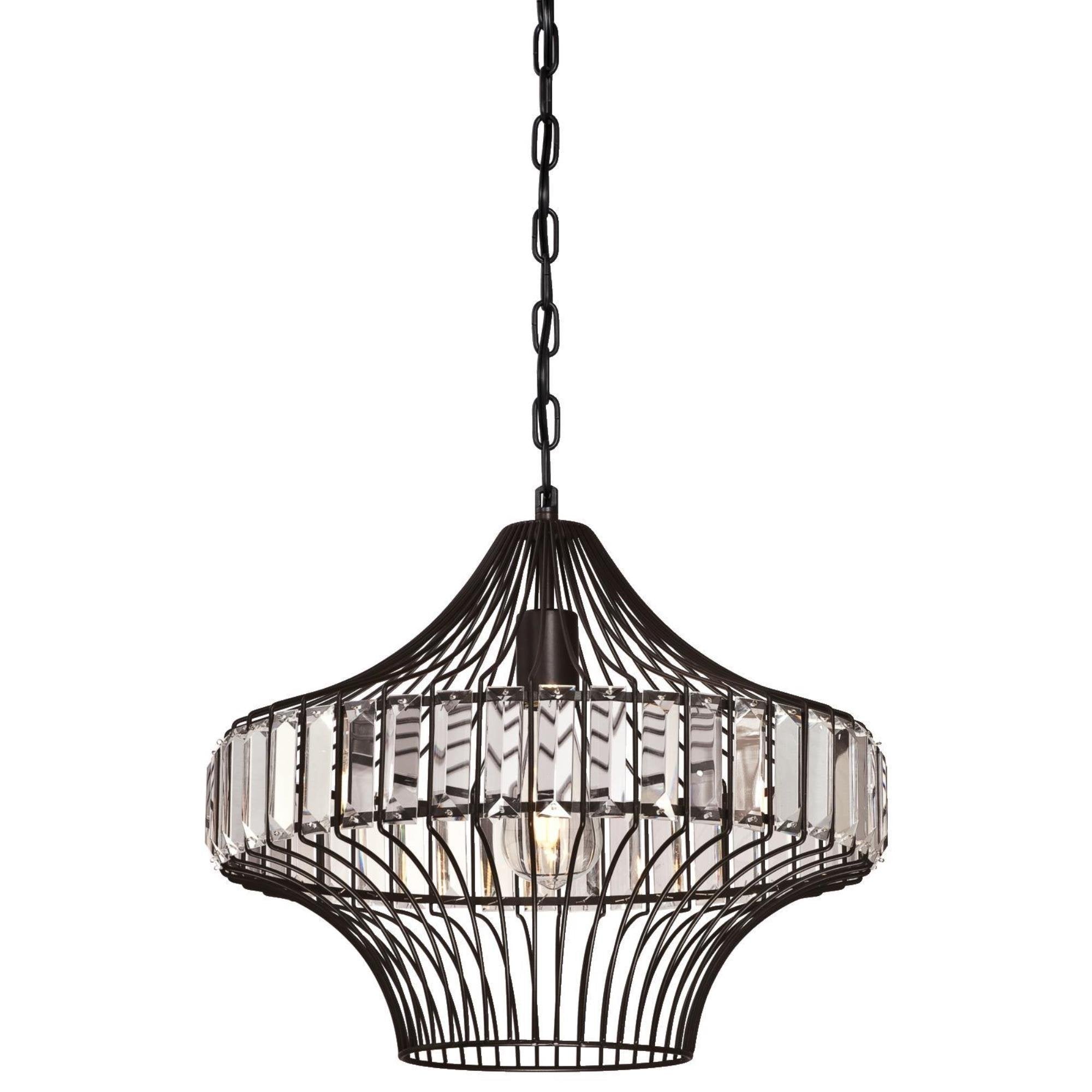 WestinghouseLighting 6106200 5080 in One-Light Indoor Pendant  Black