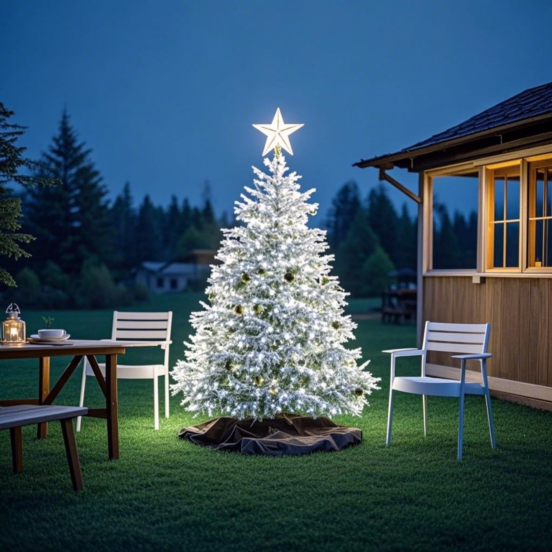 200 Led Cool White Christmas Lights, Ul Certified And Commercial Green Wire String Lights 66Ft, For Indoor And Outdoor Winter, W