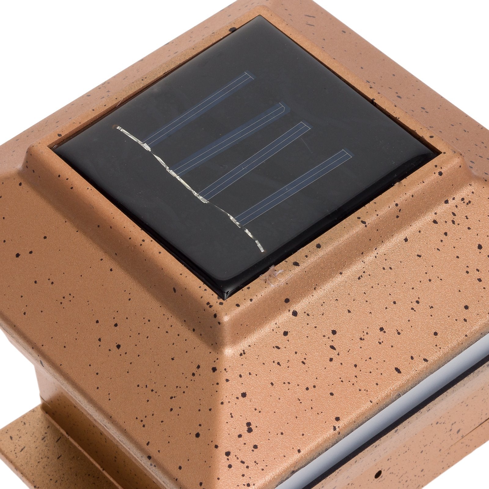 Garden Sunlight 4 Pack Solar Powered Copper Outdoor Post Lights for 4x4 Wood Posts, Model FBA_PL244