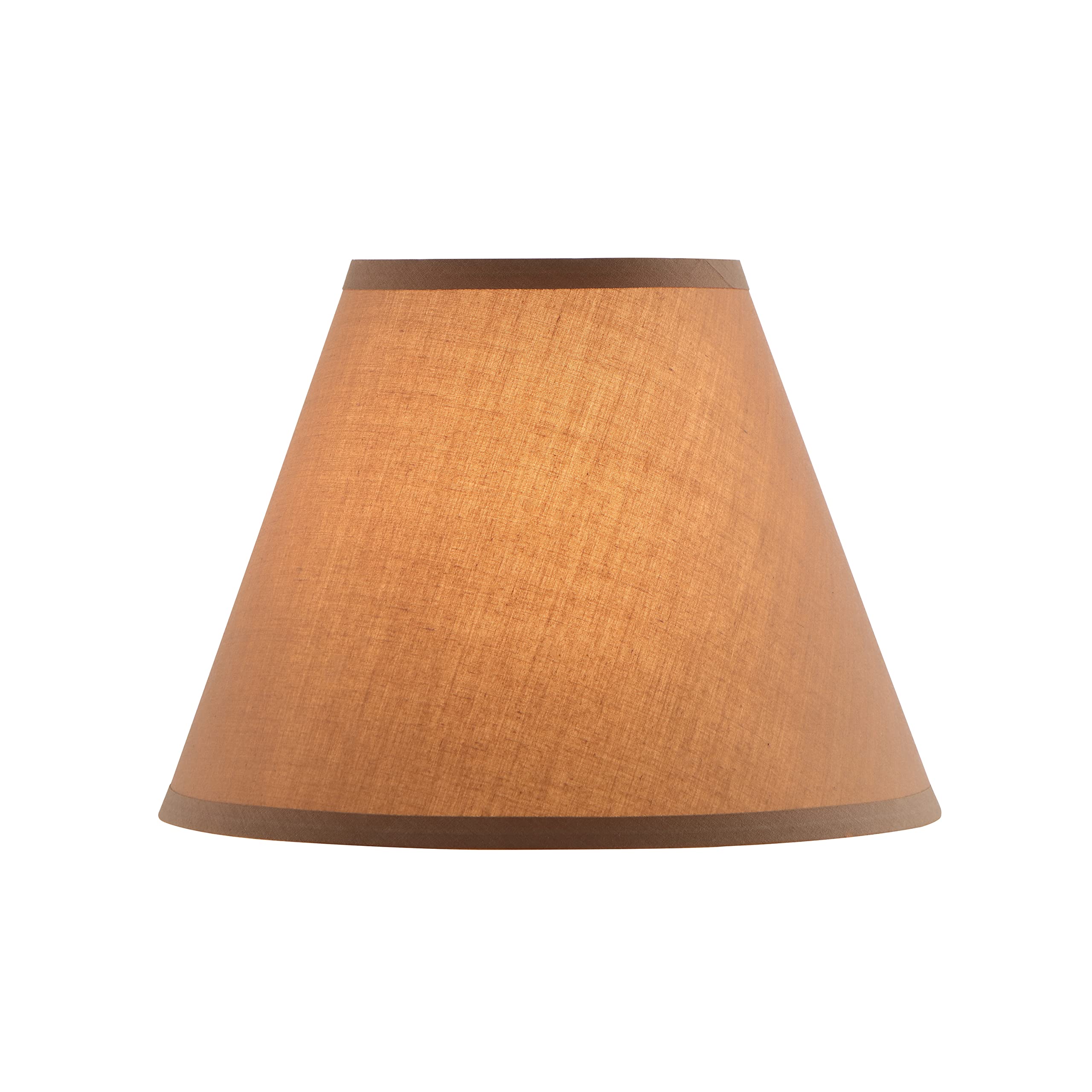 Aspen Creative 32069, Transitional Empire Shape Spider Construction Lamp Shade, Sienna Brown, 6&quot; Top X 12&quot; Bottom X 9&quot; Slant Height