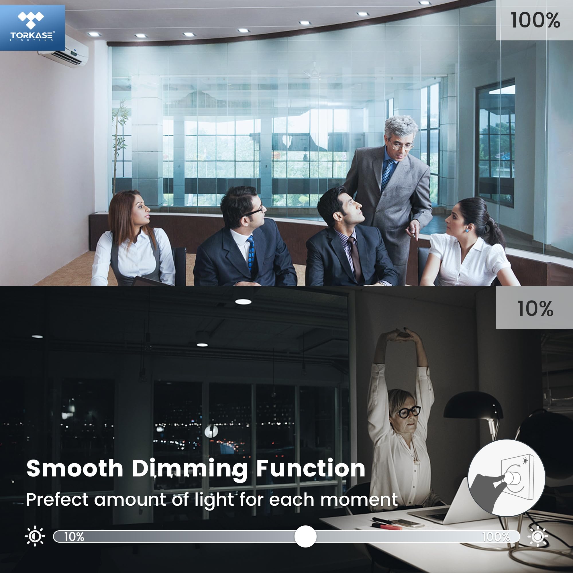 Torkase Dimmable Mr16 Led Light Bulb,Gu10 Base,120V,4000K Neutral White,5W(50W Halogen Replacement),500Lm,40 Narrow Beam Range H