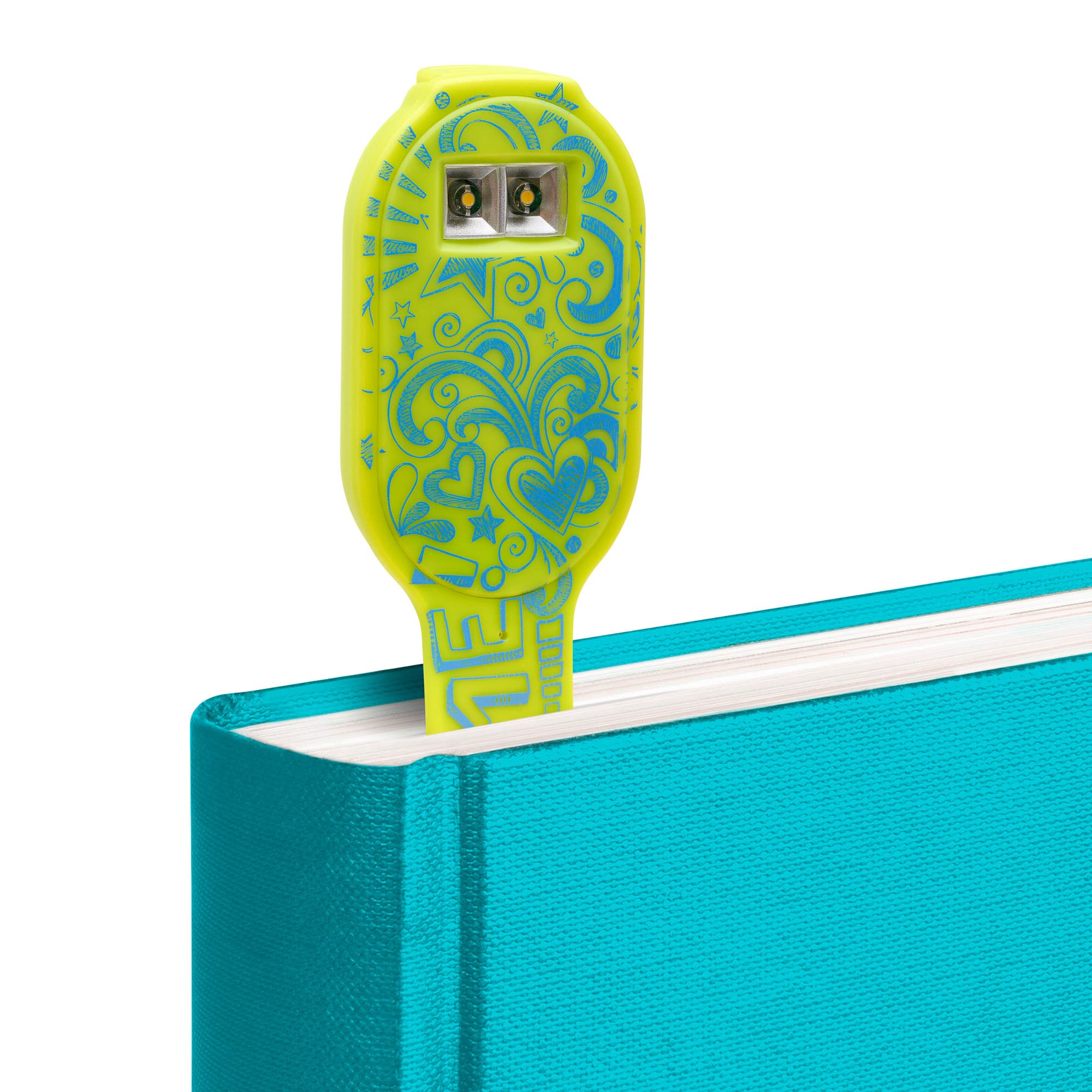 Gifts for Readers & Writers Flexilight Rechargeable Reading Light | LED Clip On Lamp | USB Rechargeable | 2 in 1 Bookmark | Awesome Color