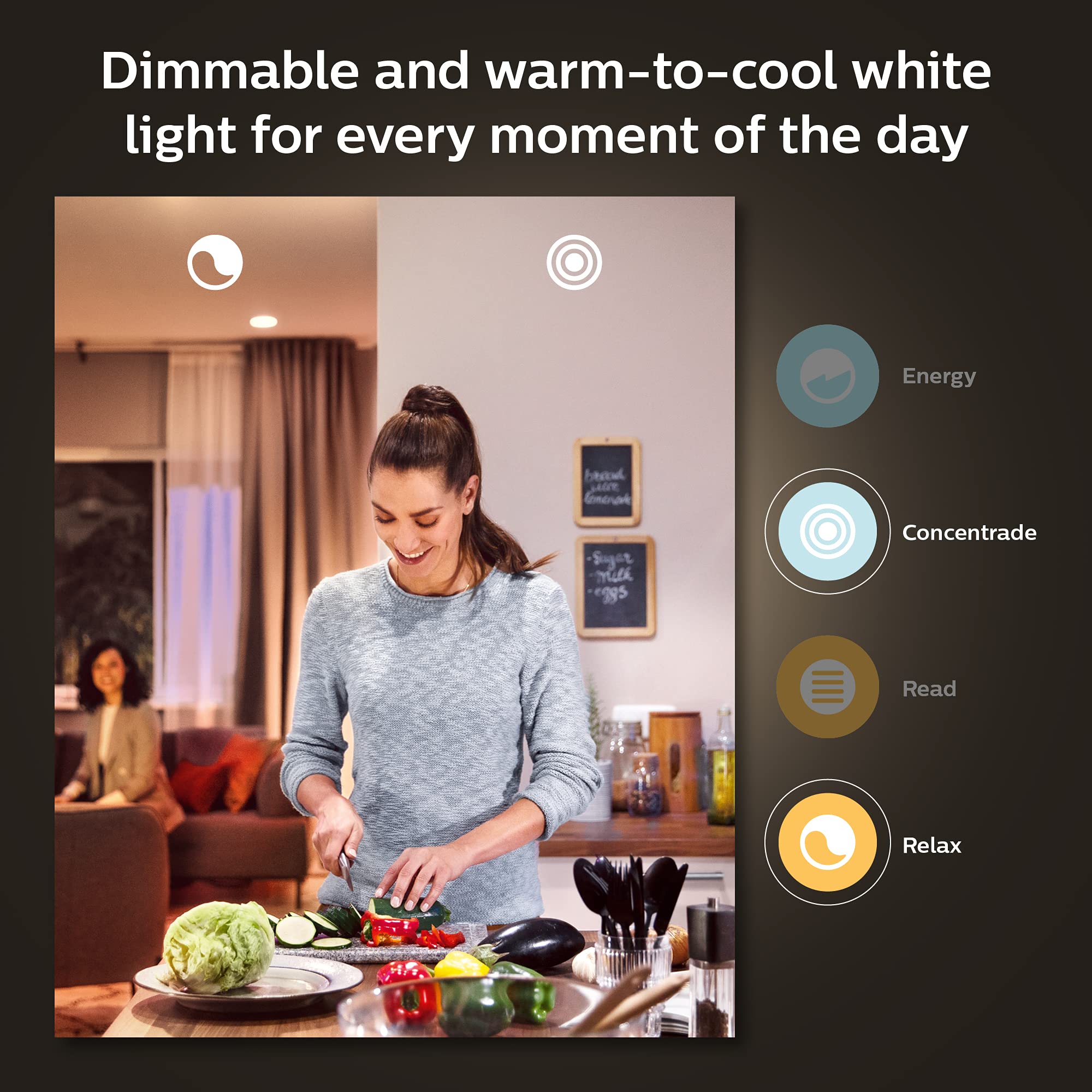 Philips Hue 40W B39 Candle LED Bulb - White & Color Ambiance, 450LM, E12, Smart Control via App, Works with Alexa & Google Assistant