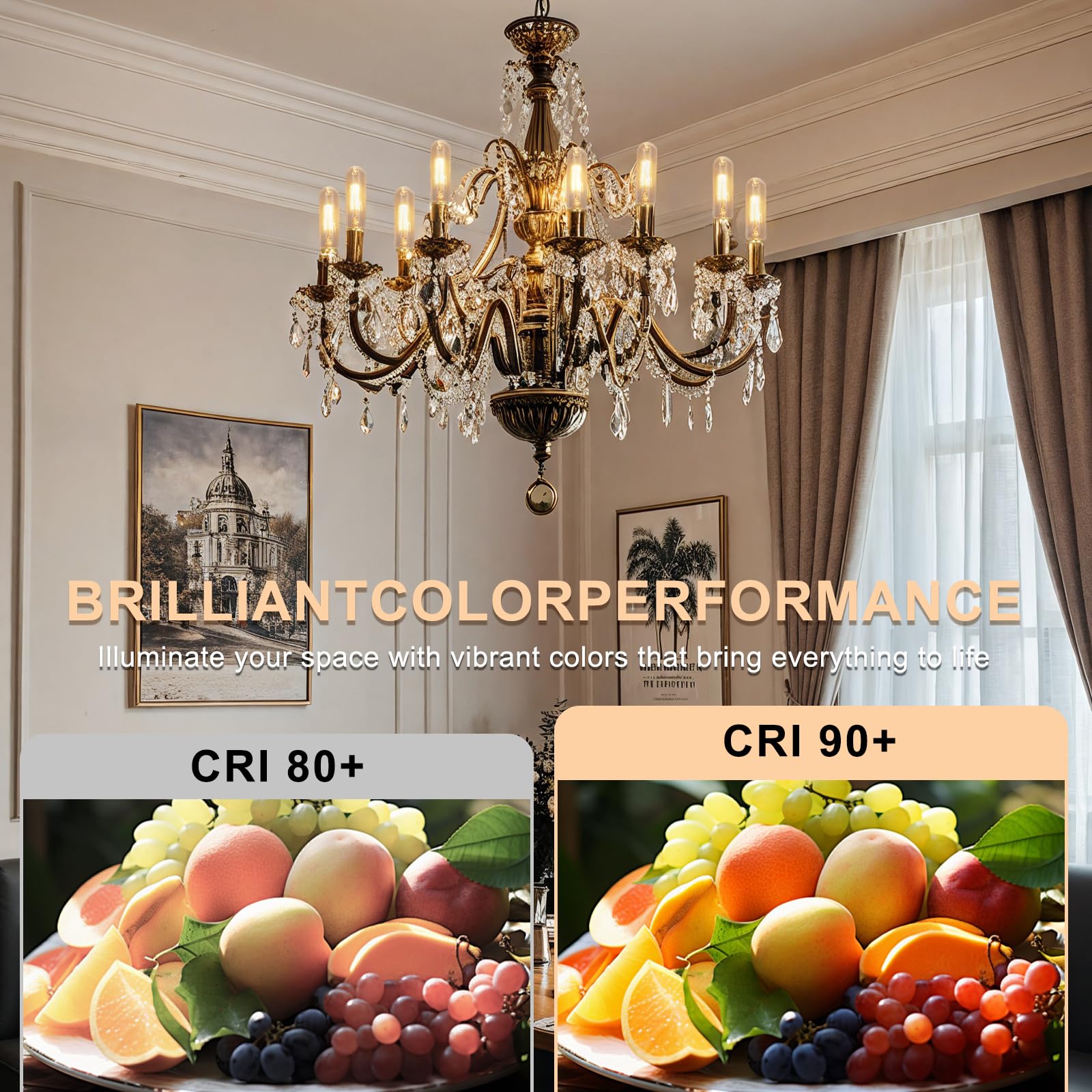 MMBGJKG 40W T10 Clear Tubular Incandescent Light Bulbs, Vintage Style, Dimmable, 4PC Set, Perfect for Desk Lamps & Chandeliers, White