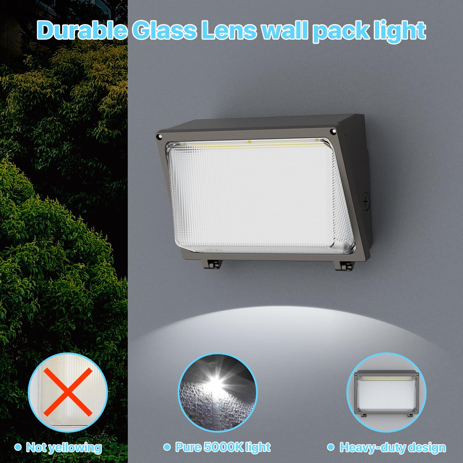 Hyperlite Led Wall Pack Light: 120W Glass Lens Led Wall Packs Outside Lighting - 18000Lm Flood Lights Outdoor With Photocell 4 Packs For Area Parking Lot Driveway Ul Listed