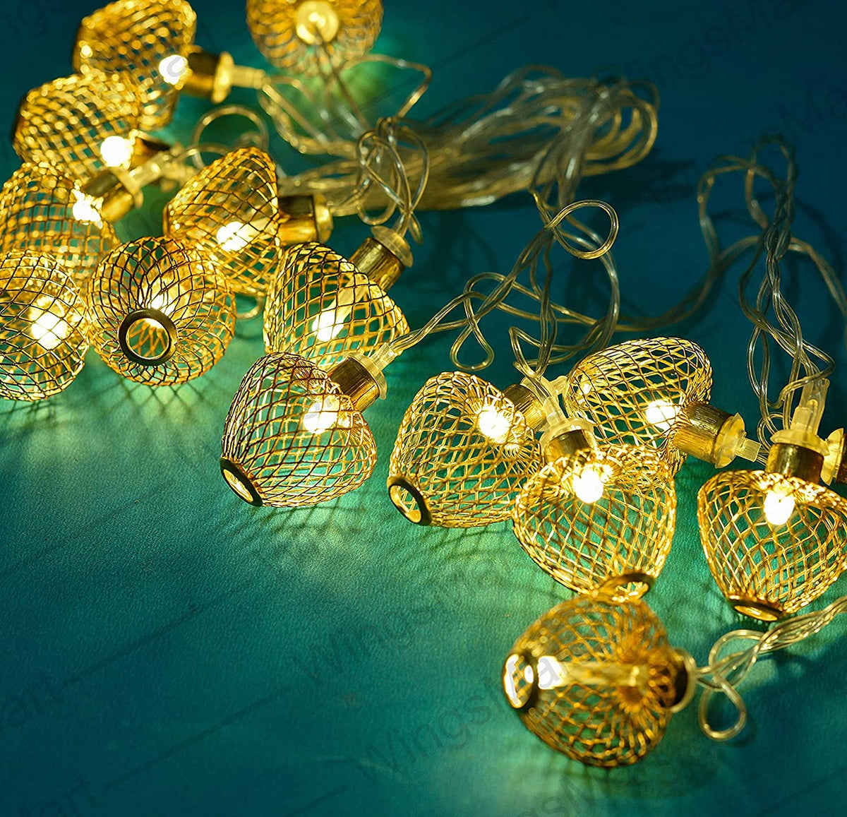The Purple Tree Metal Balls Decorative Light for Diwali, Christmas and Weddings (3 mtr, 16 LED) Unique Style Light, Diwali Light