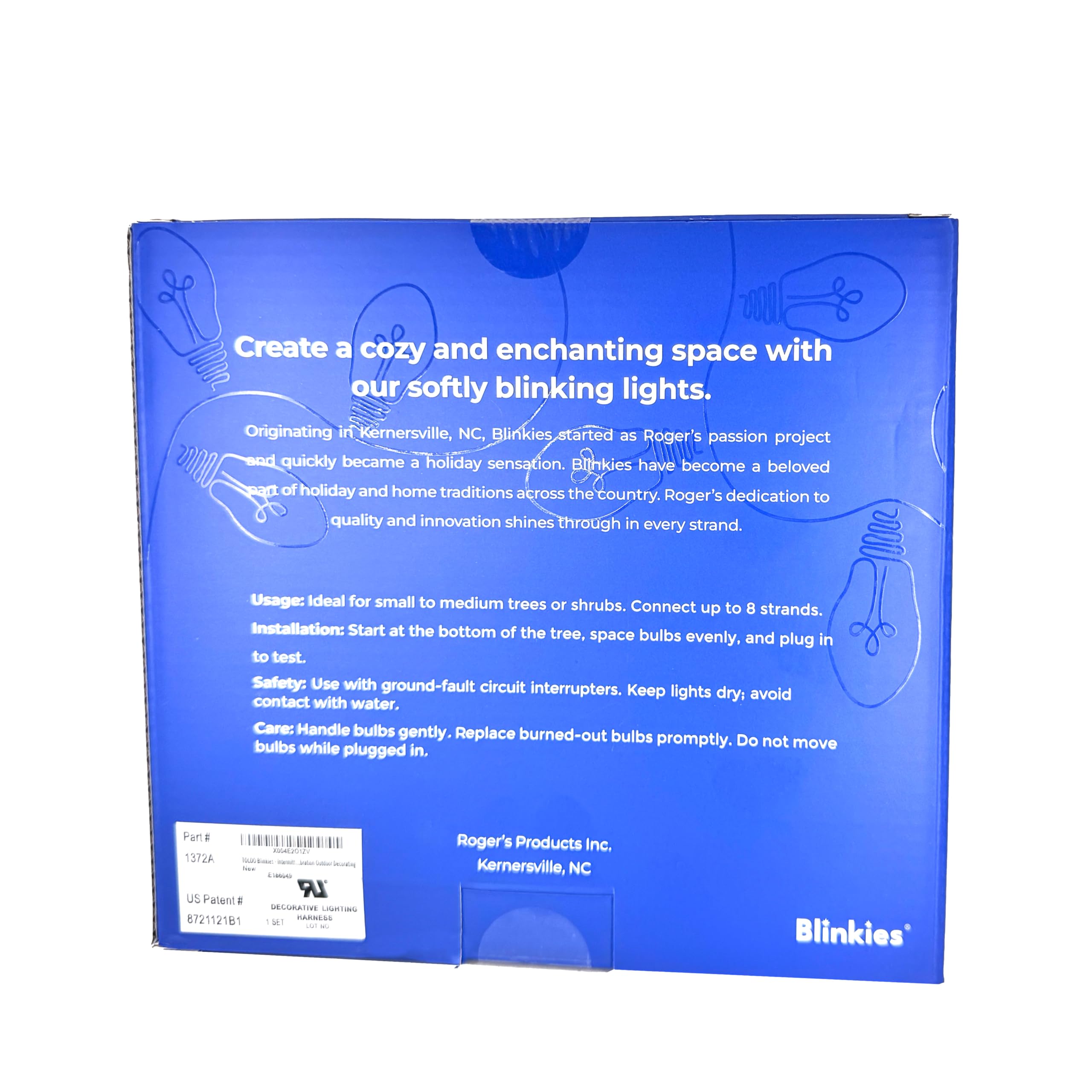 Blinkies - Soft White Blinking Christmas Lights - Non-Programmed And Relaxing Blinking Lights, 36 Foot Strands, 2 Per Package 12