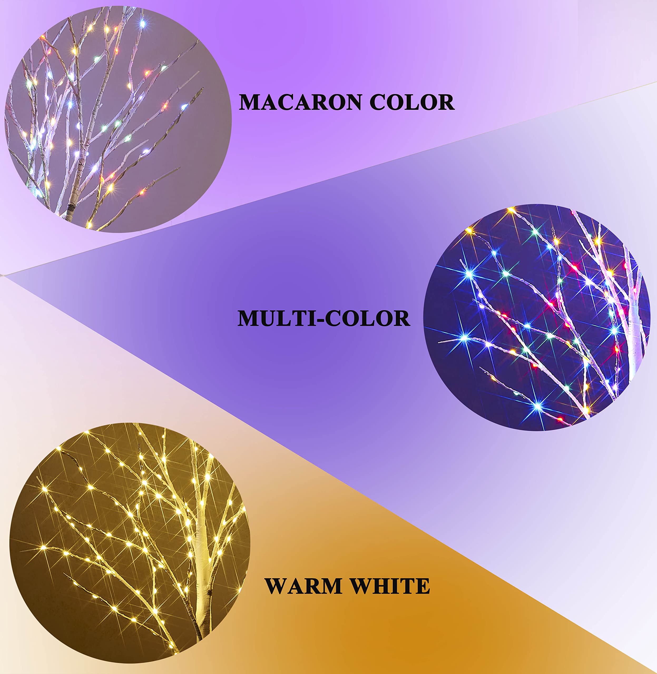 Hairui Lighted Garland Snow Flocked 6Ft 48 Led Battery Operated Pre-Lit Twig Vine Winter Christmas Party Decoration Indoor Outdoor Use